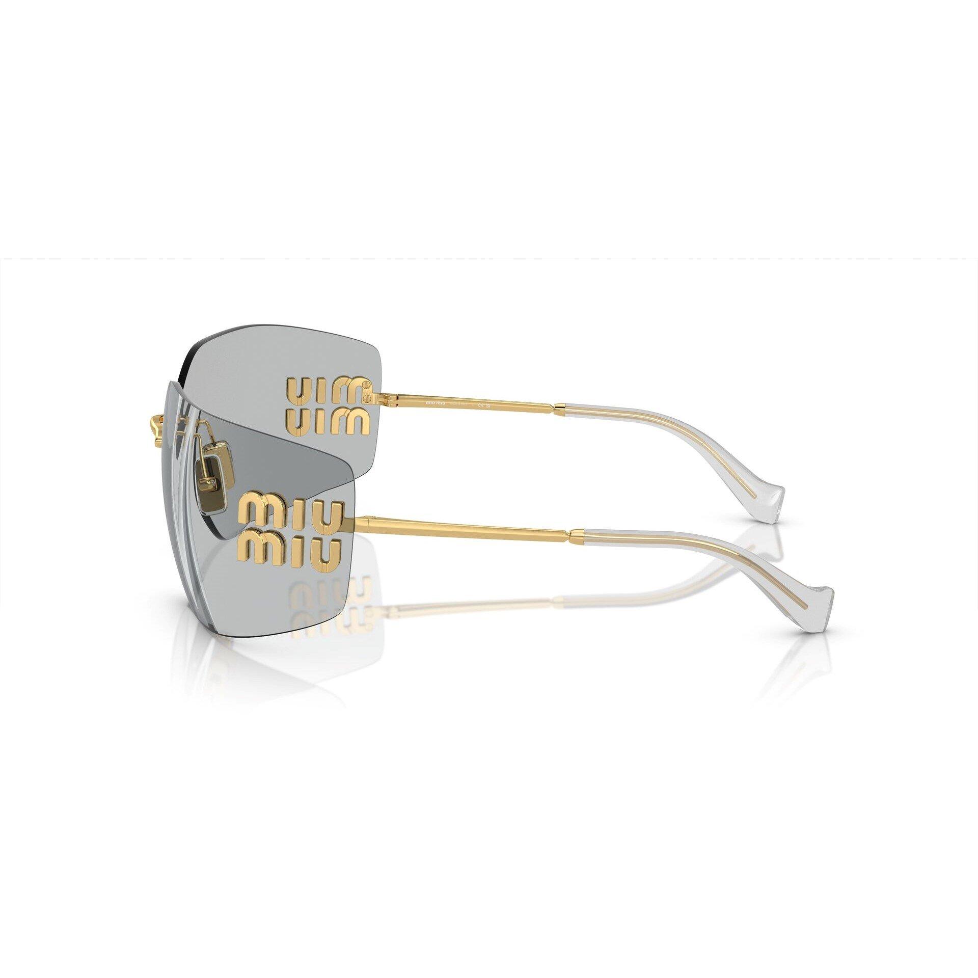 Gold - Miu Miu - D-Frame Sunglasses - 6