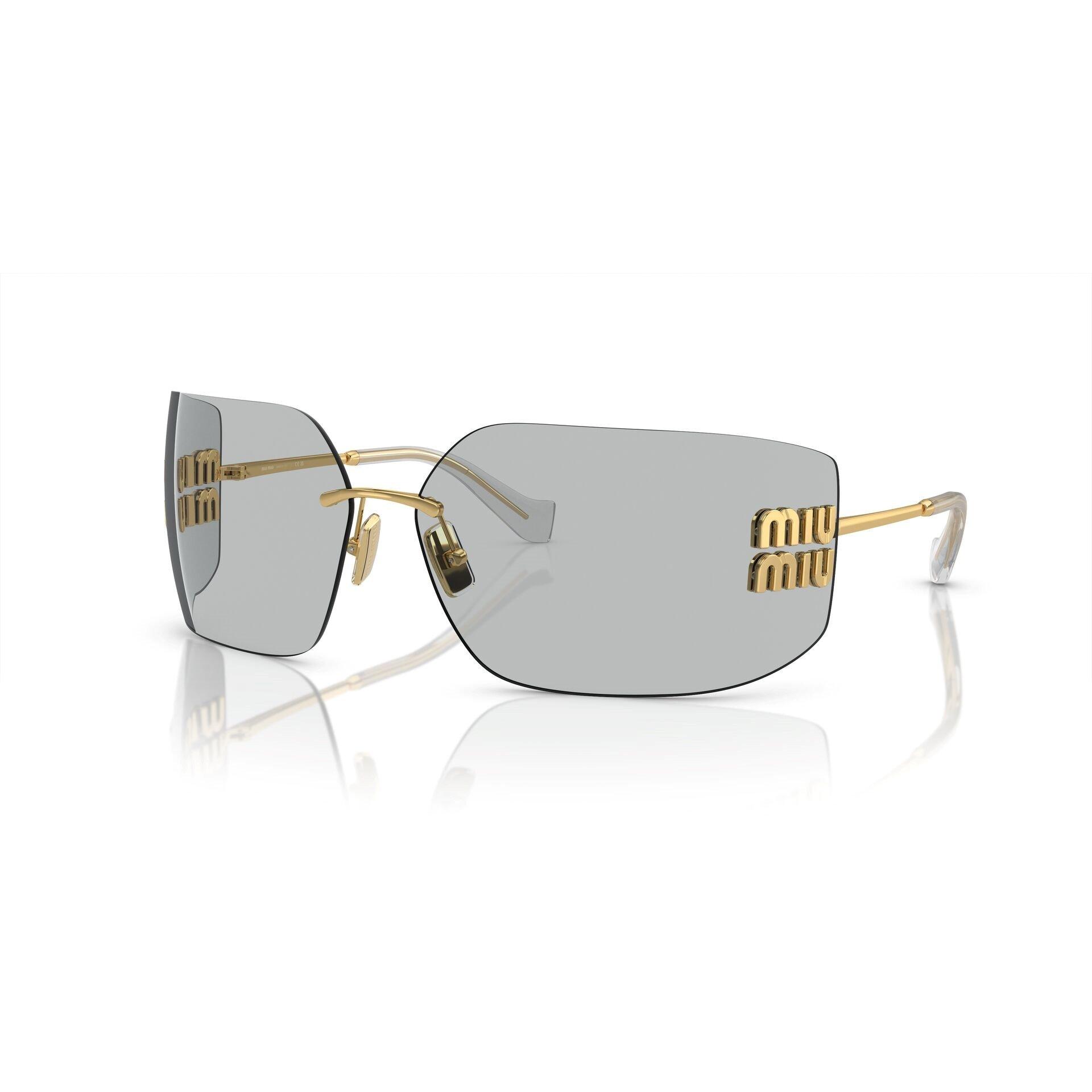 Gold - Miu Miu - D-Frame Sunglasses - 7
