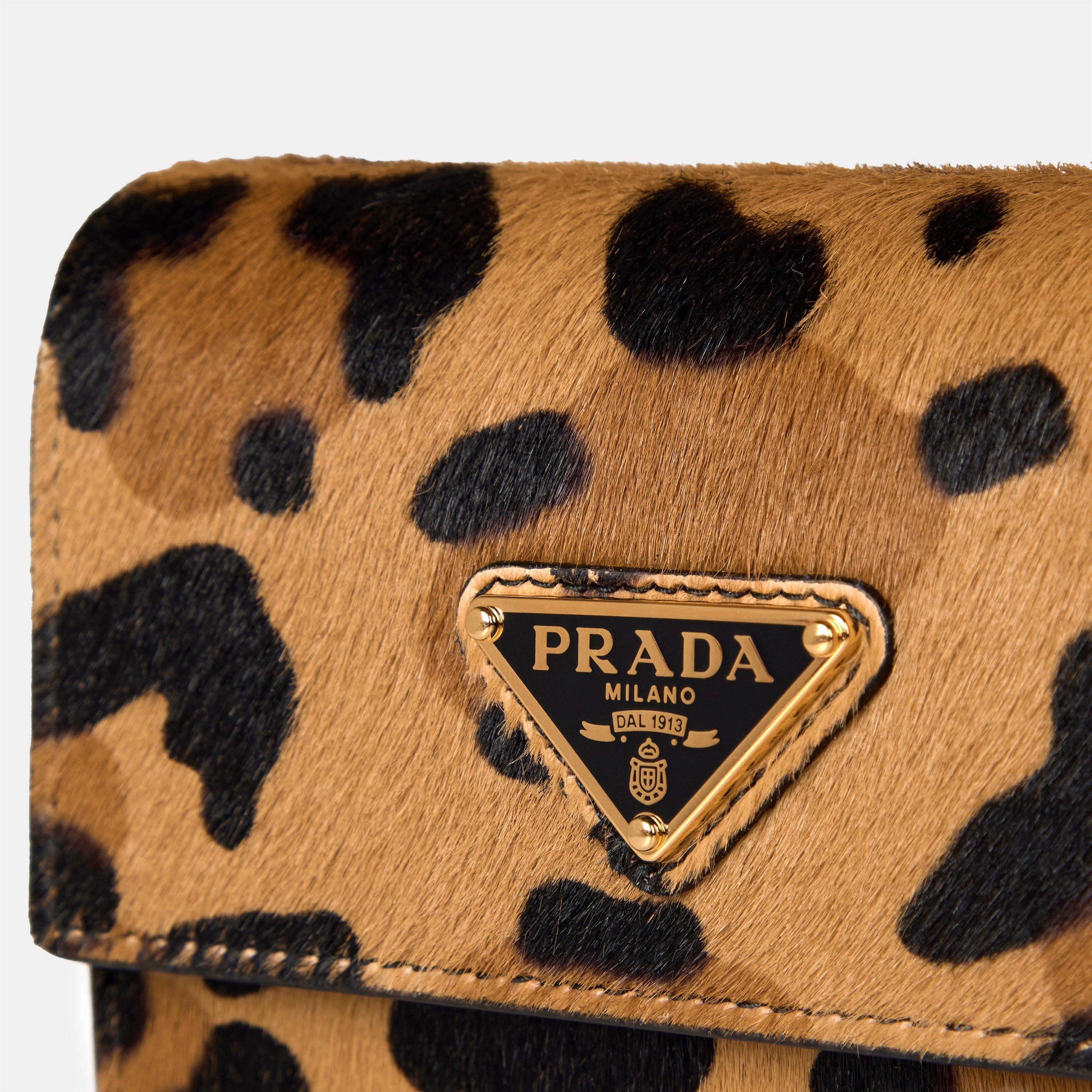 Miele - Prada - Women's Leopard Print Mini Bag - 4