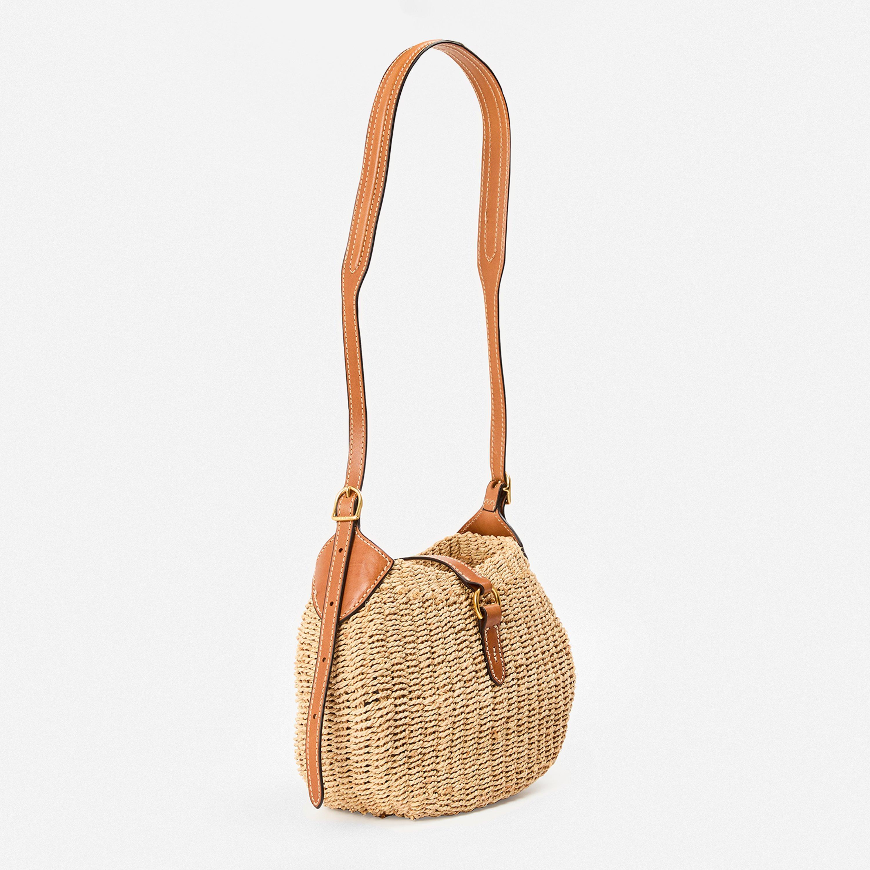 Natural/Cuoio - Polo Ralph Lauren - Women's Shoulder Bag - 2