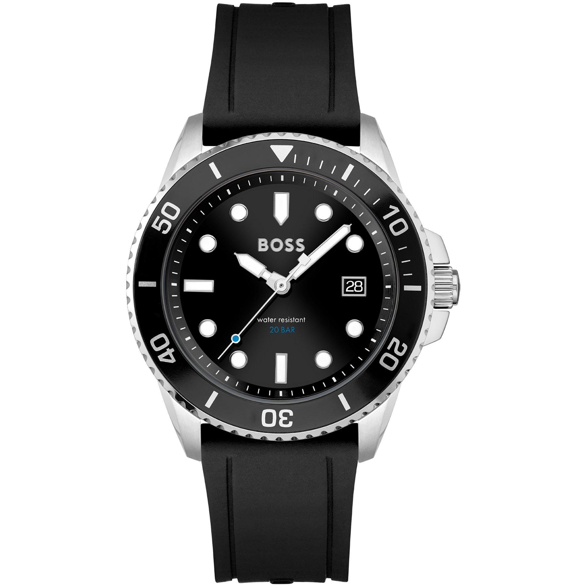 Black/Black - Boss - Mens Ace Watch Water Resistance - 1