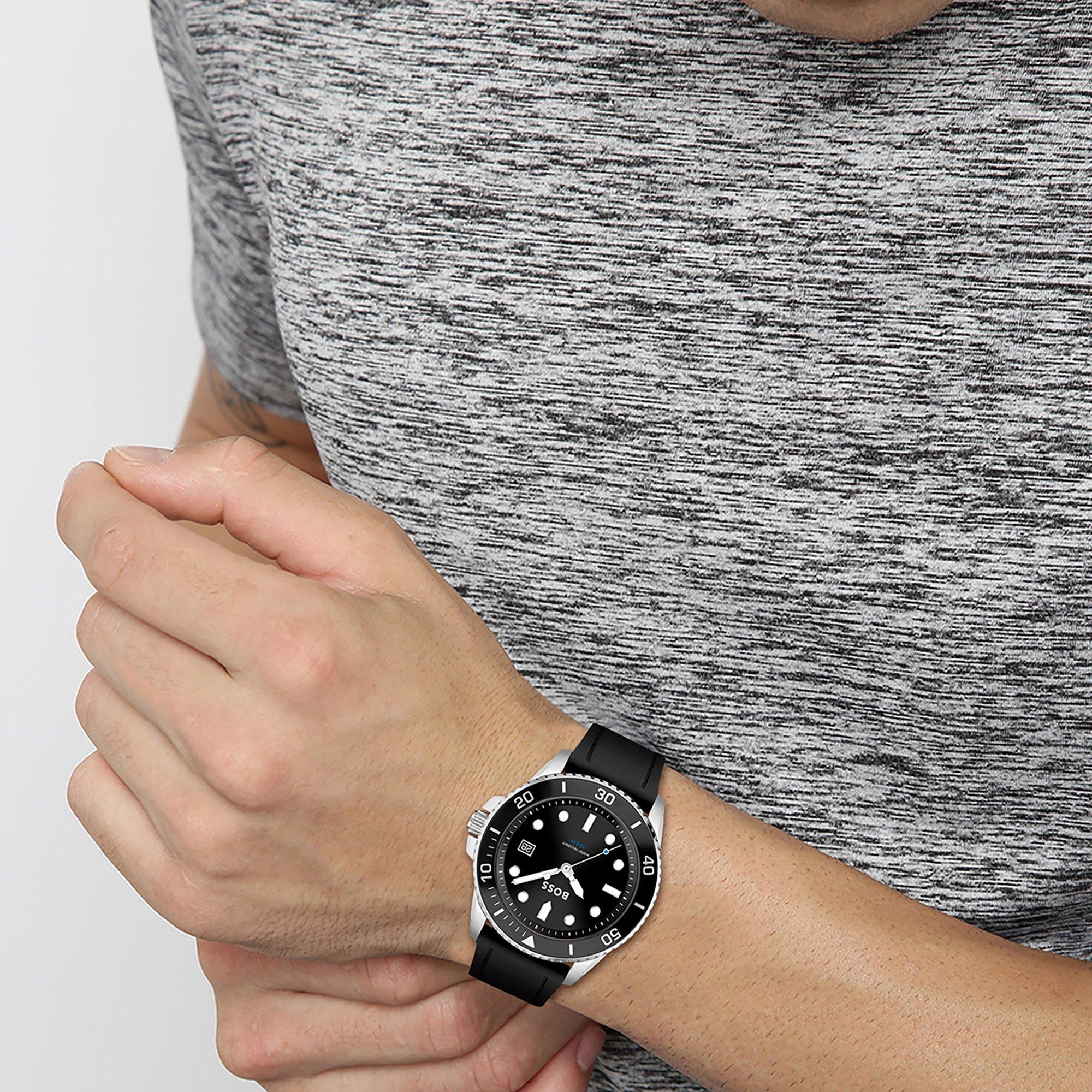 Black/Black - Boss - Mens Ace Watch Water Resistance - 4