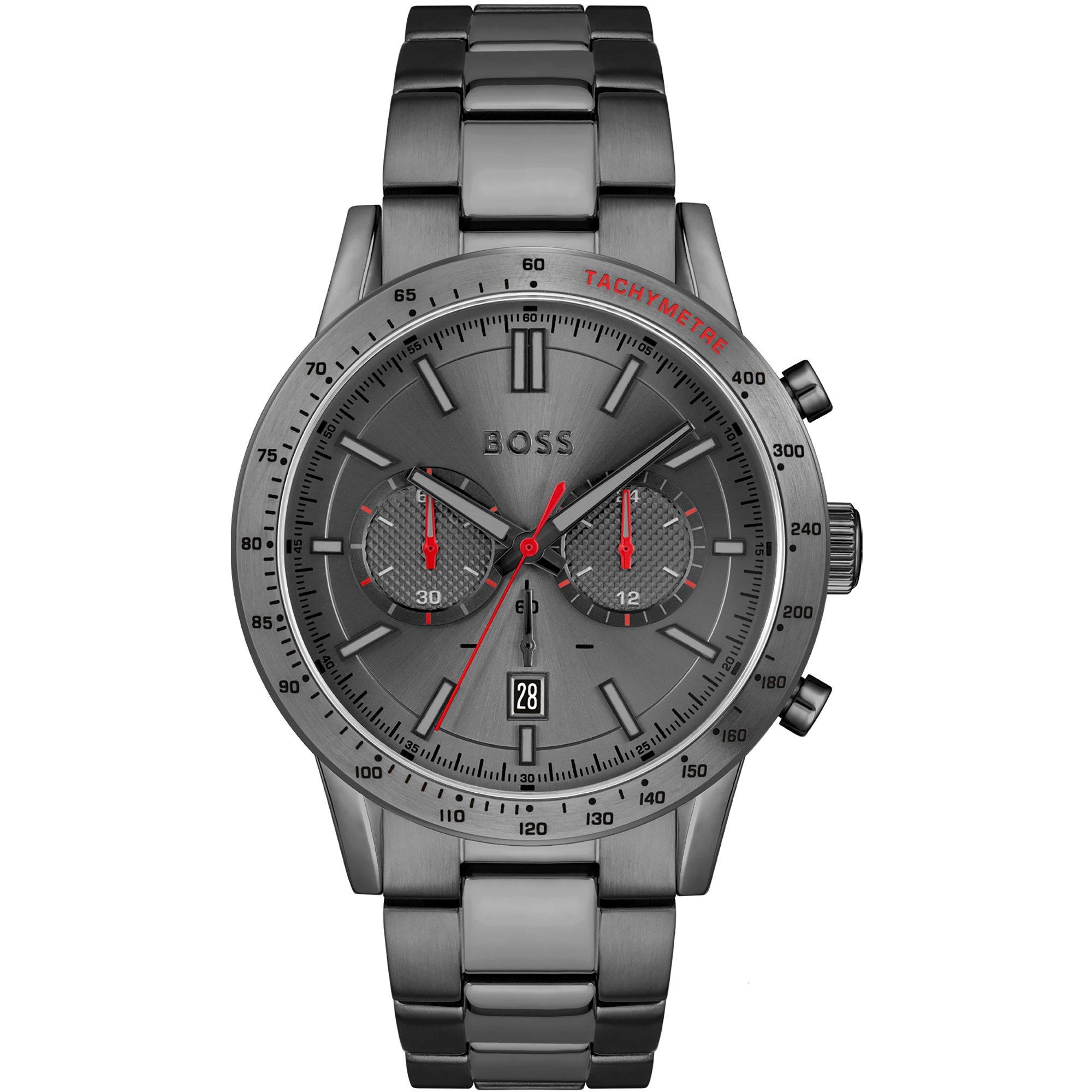 NEW Hugo Boss 1513924 Men's Fashion Watch Gunmetal Grey Dial UK Seller - Image 6