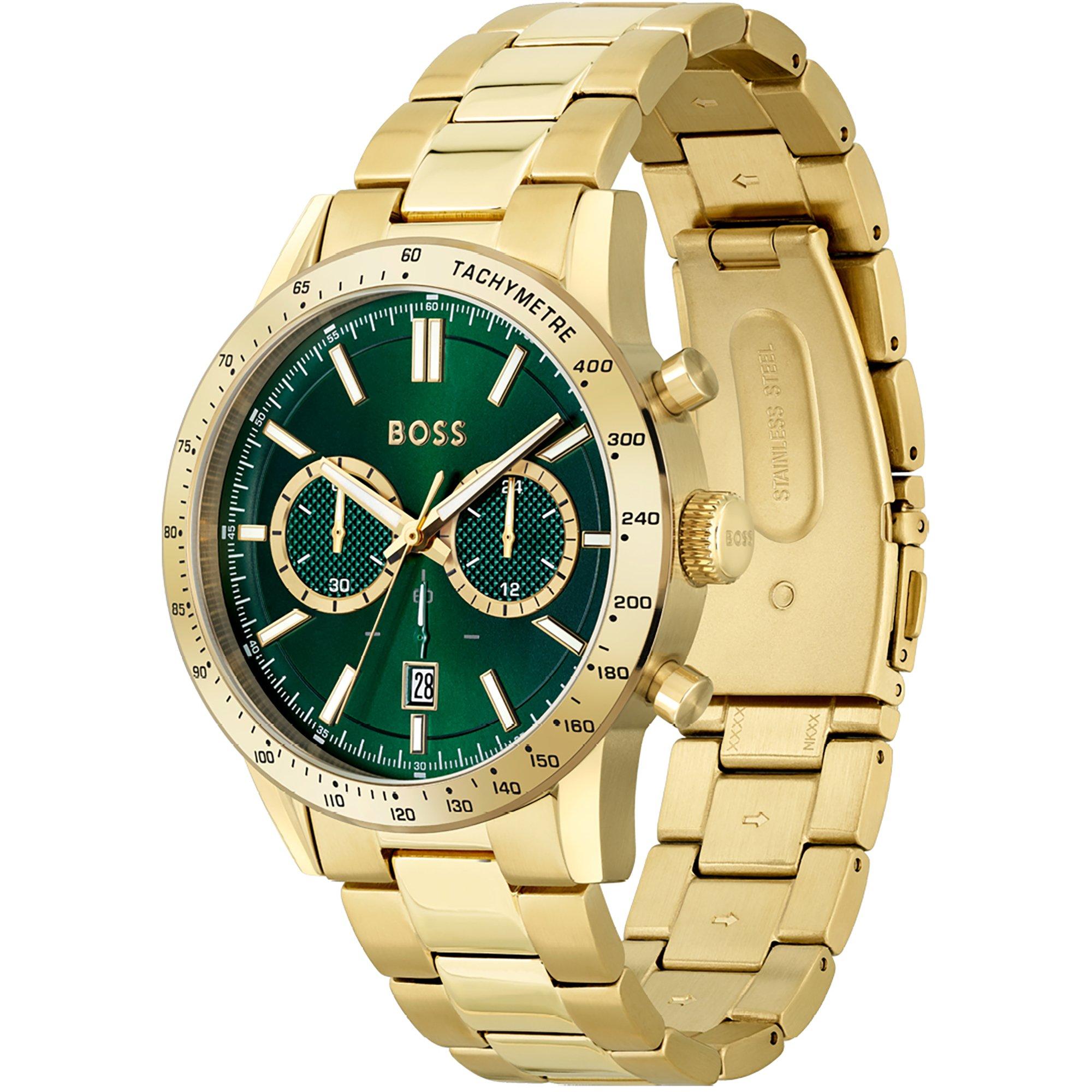 Green/Gold - Boss - Men's Allure Eye-Catching Vintage Design Watch - 3