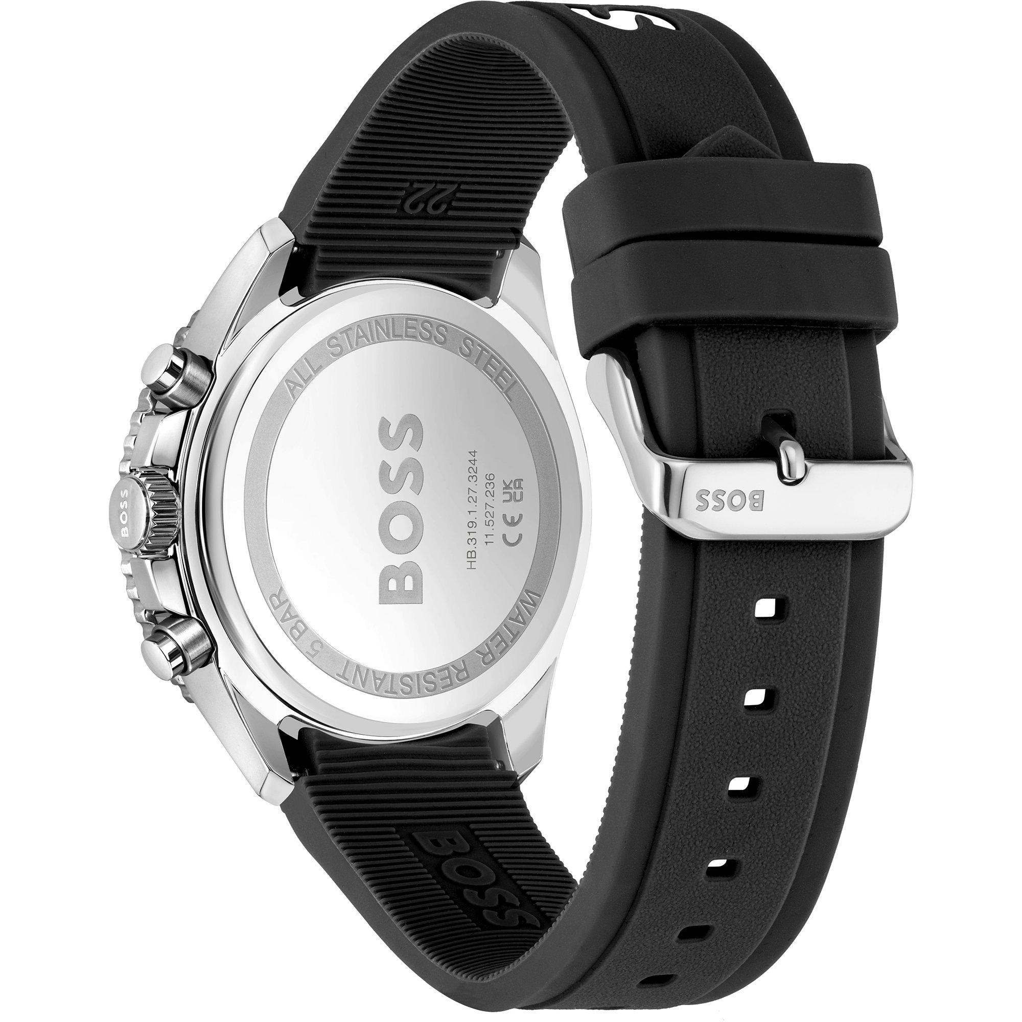 Black/Black - Boss - Men's Runner Watch with Rotating Bezel - 2