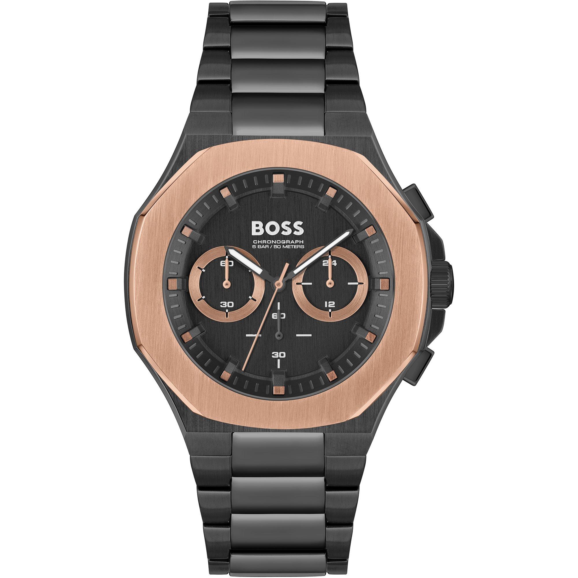 Boss Men's Bssjwl Taper Chronograph Watch - Black/Black