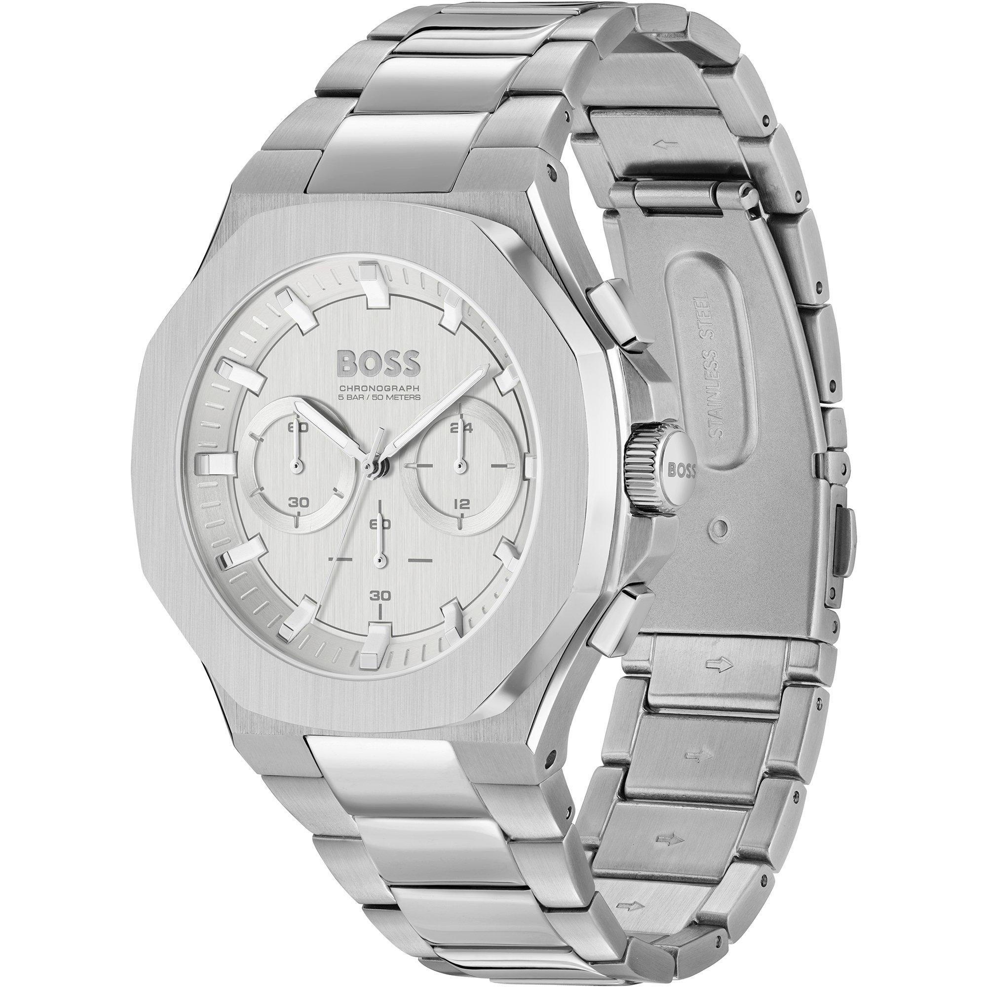 Silver/Silver - Boss - Men's BssJwl Taper Chronograph Watch - 3