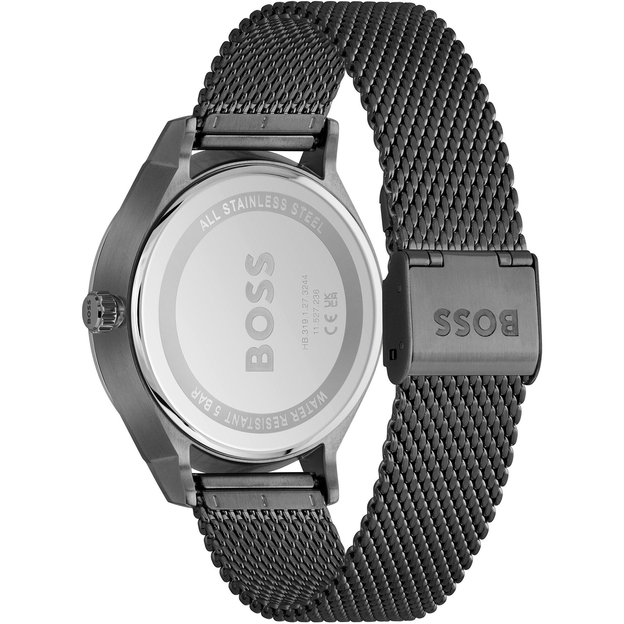 Black/Black - Boss - Men's Tyler Multifunction Water Resistant Analogue Quartz Watch - 2