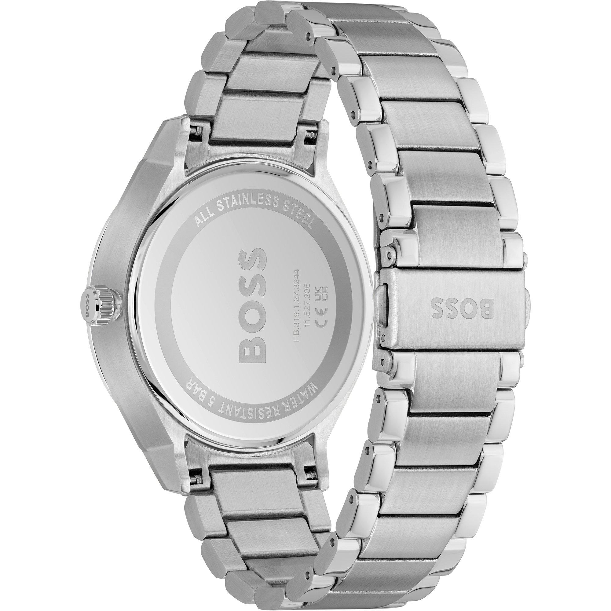 Blue/Silver - Boss - Men's Tyler Minimalistic Multifunction Watch - 2