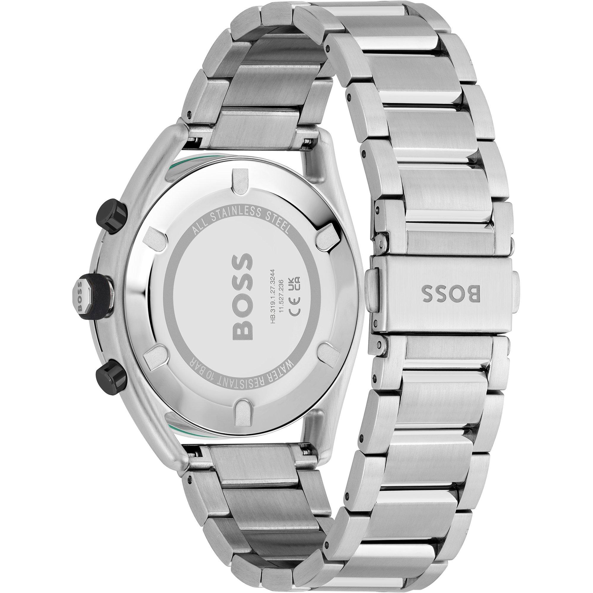 Black/Silver - Boss - Men's Centre Court Chronograph Water Resistant Analogue Quartz Watch - 2