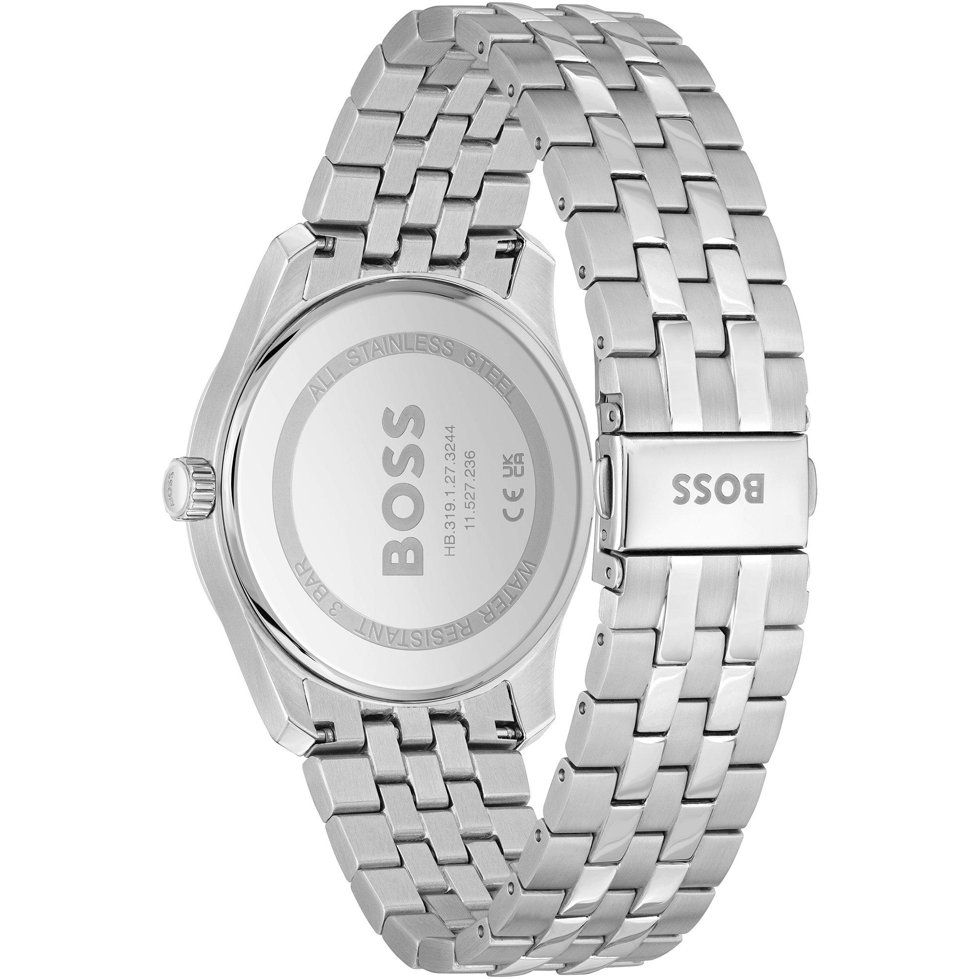 Grey/Silver - Boss - Men's BssJwl Principle Large Roman Numerals Watch - 2