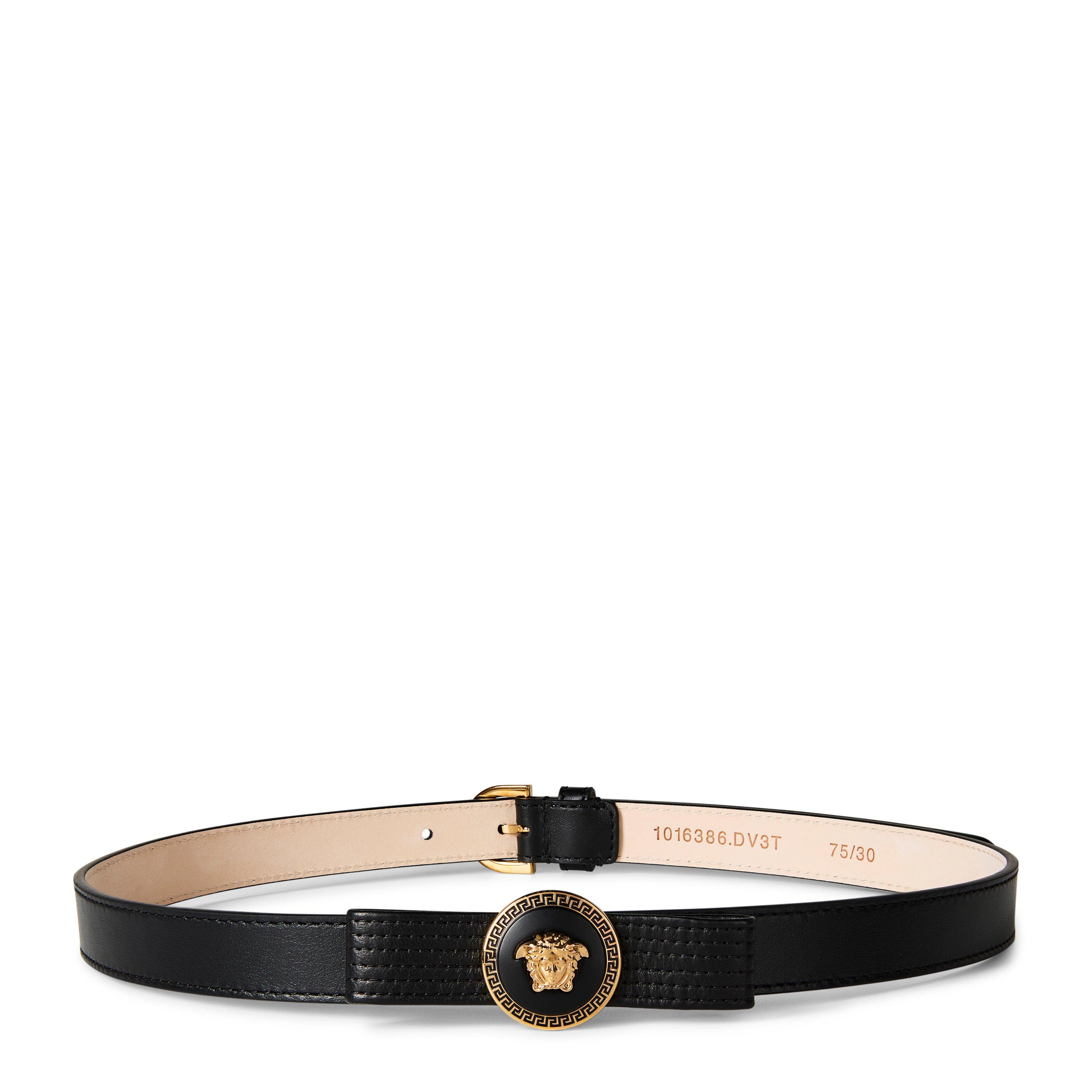 Black Gold - Versace - Women's Gianni Leather Belt - 1