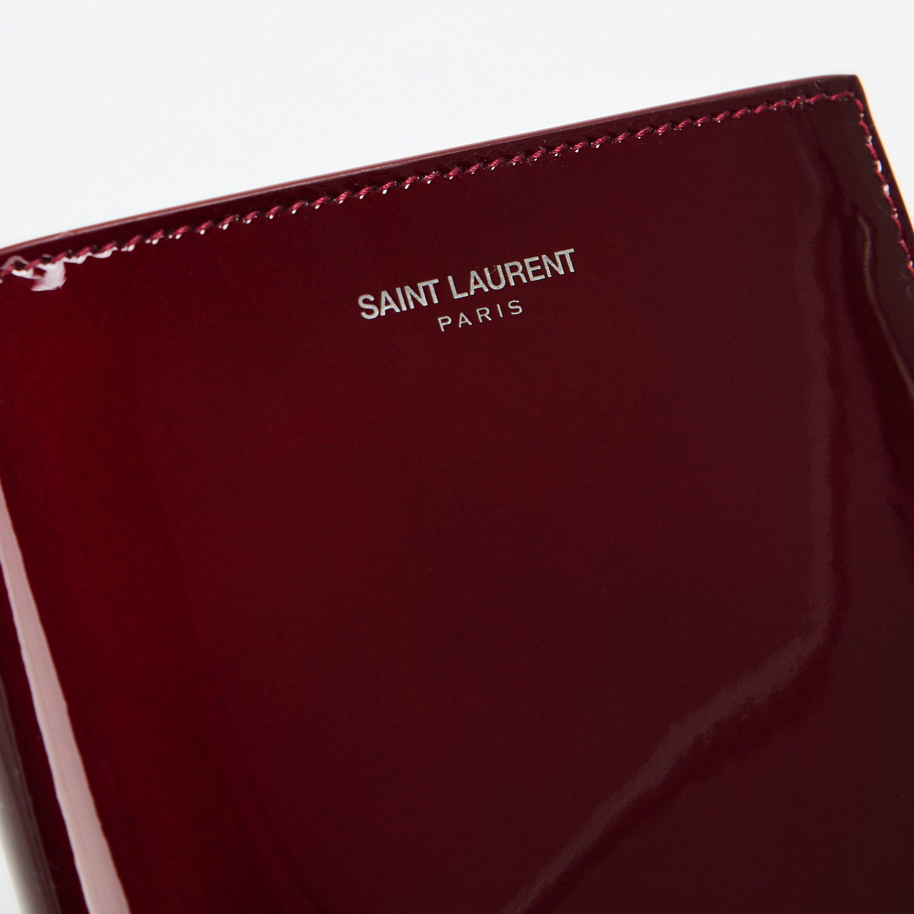 Burgundy - Saint Laurent - Men's Billfold Wallet - 3
