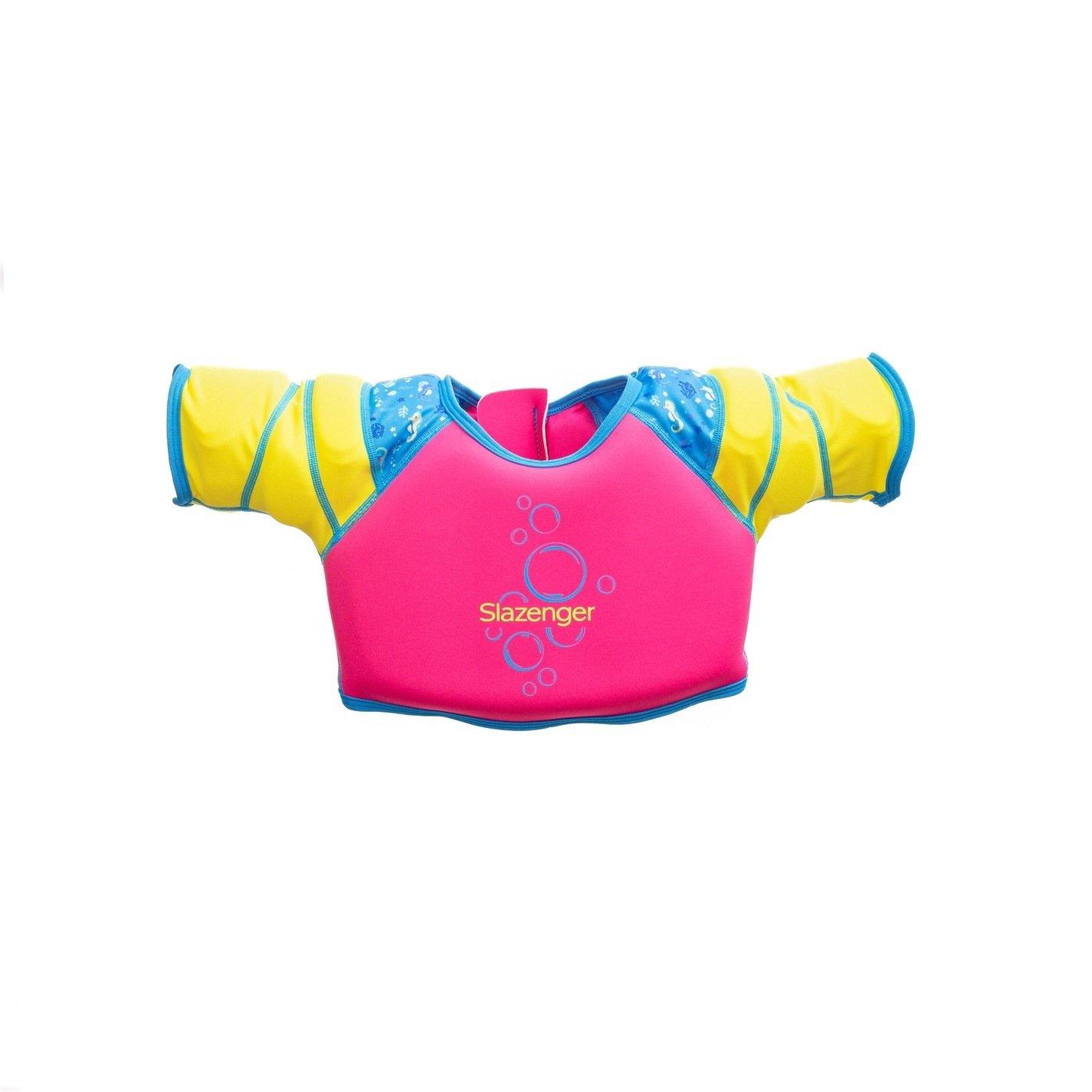 Roza/Žuta - Slazenger - Float Vest Childrens - 1