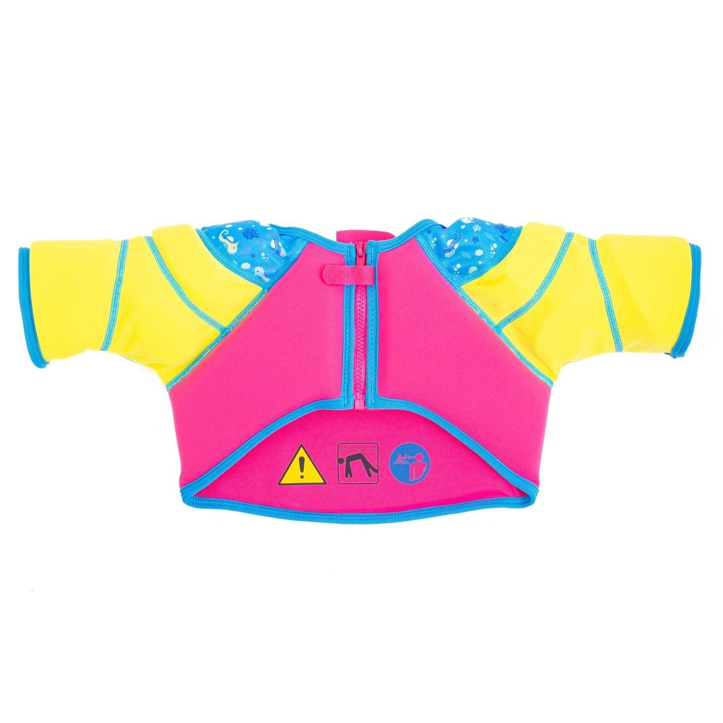 Rosa/Amarelo - Slazenger - Float Vest Childrens - 2