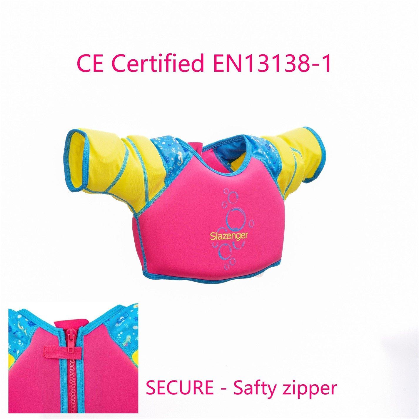 Rosa/Amarelo - Slazenger - Float Vest Childrens - 3