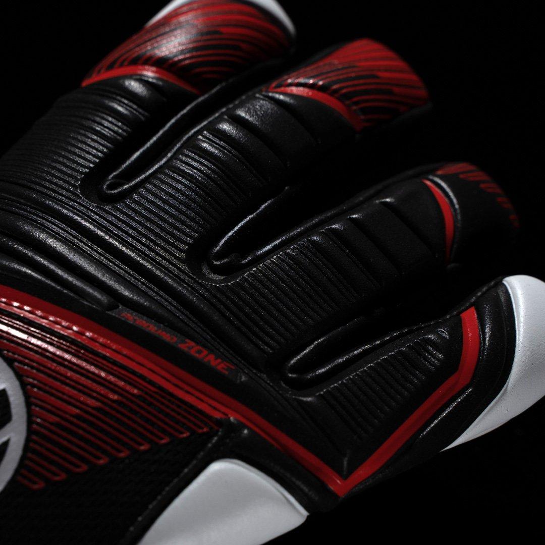 Zwart/Rood/Wit - Uhlsport - Adults Powerline Supersoft Goalkeeper Gloves - 5
