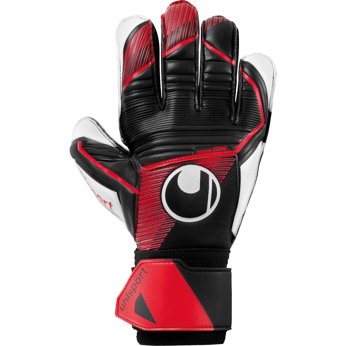 Uhlsport  Adults Powerline Soft Pro Goalkeeper Gloves - Black/Red/White - 9.5
