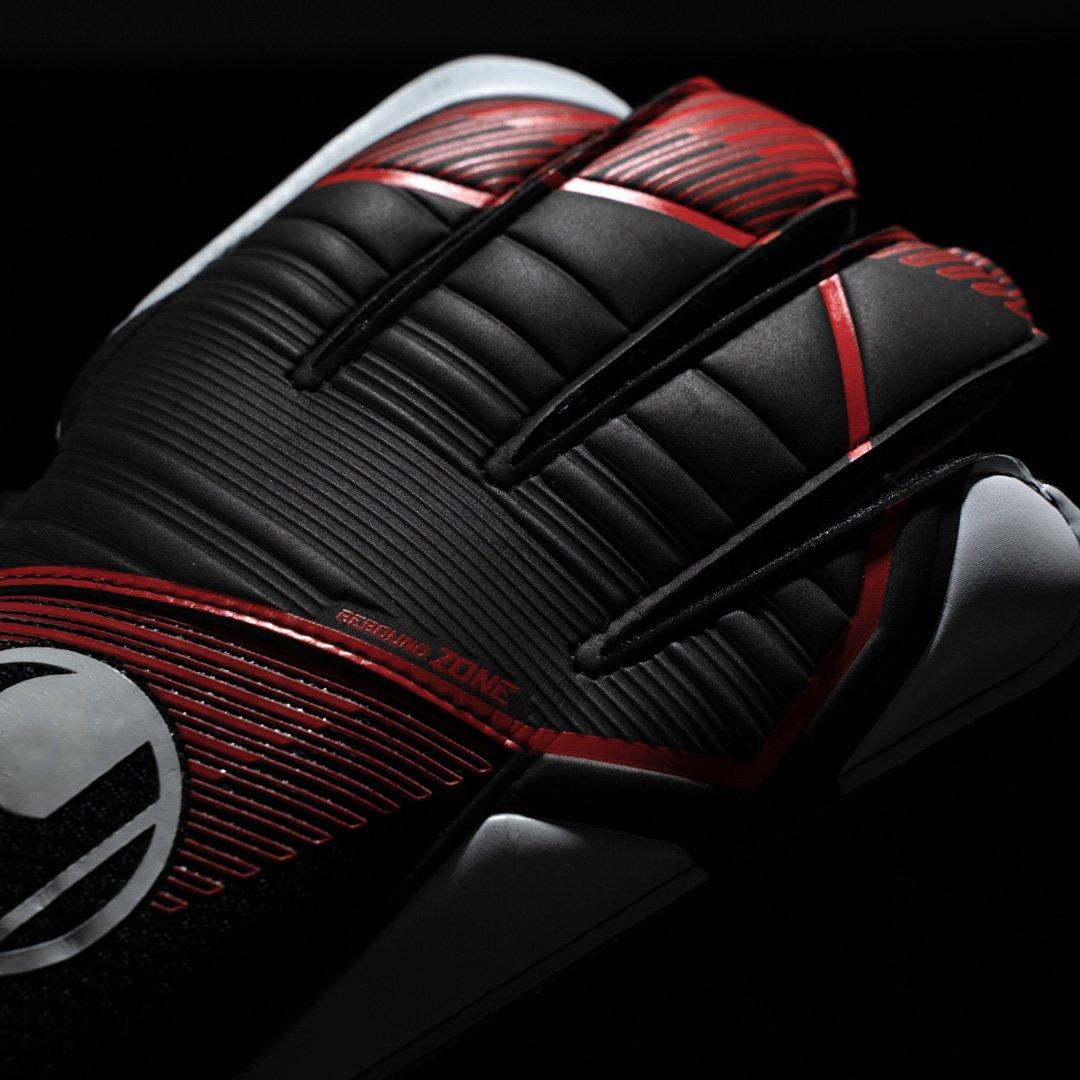 Black/Red/White - Uhlsport - Kids' Powerline Starter Soft Goalkeeper Gloves - 3