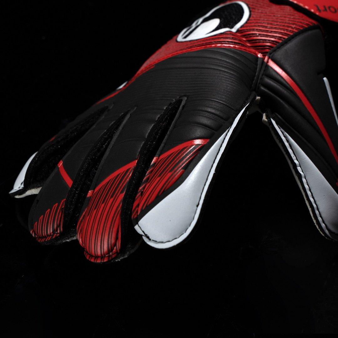 Black/Red/White - Uhlsport - Kids' Powerline Starter Soft Goalkeeper Gloves - 4