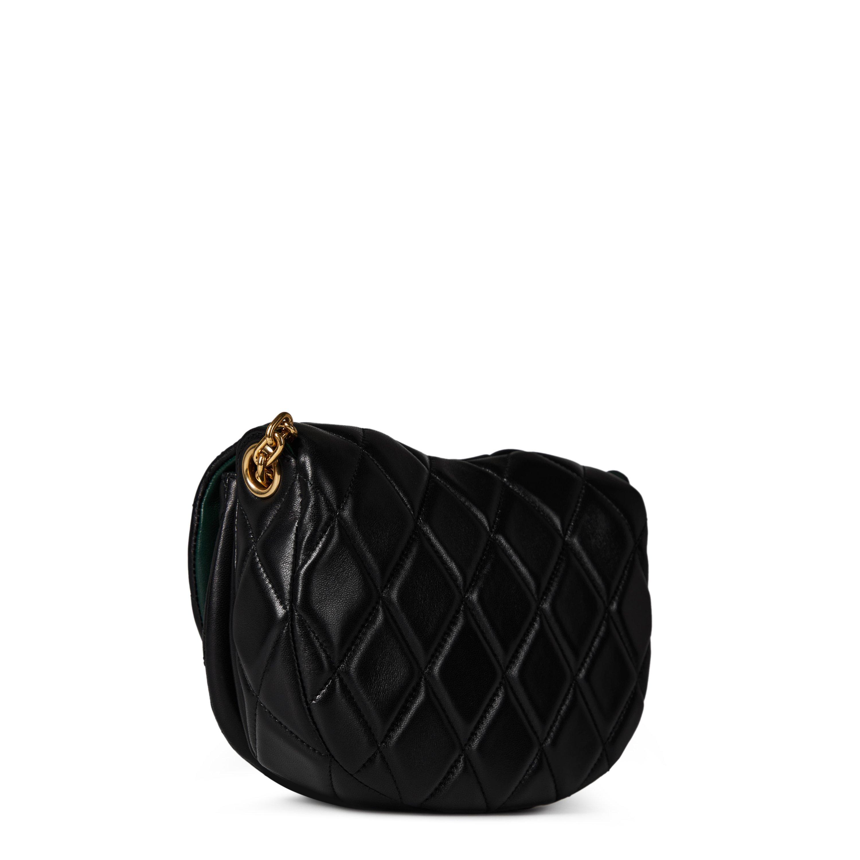 Black/Gold - Burberry - Quilted Rocking Horse Shoulder Bag - 3