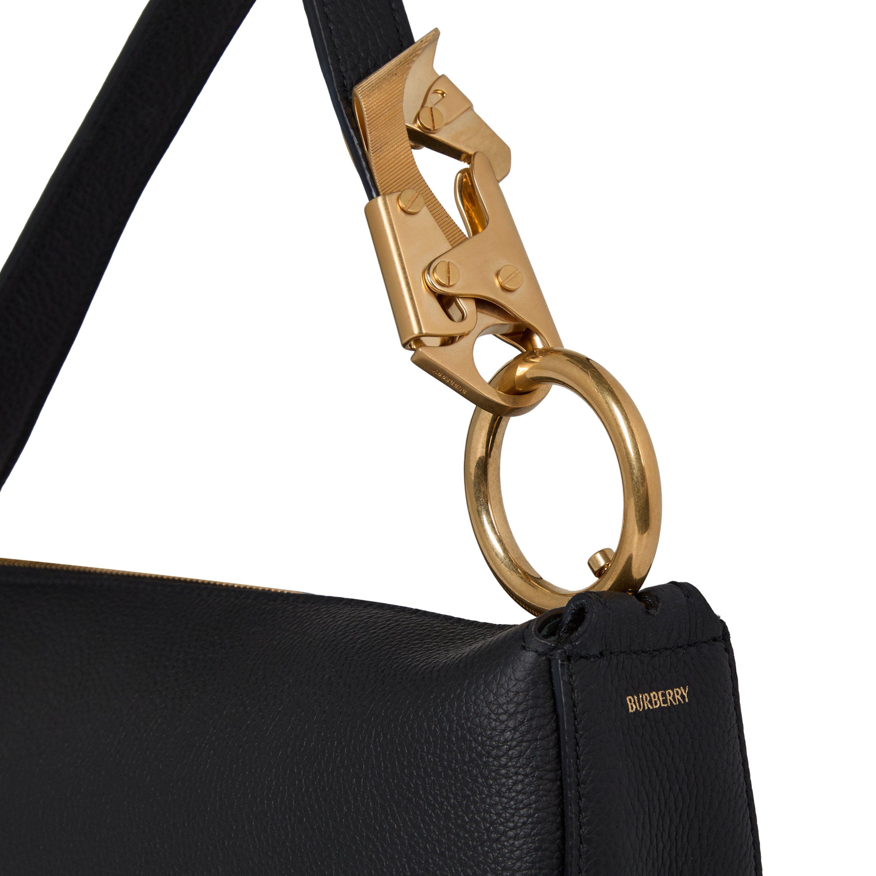 Black - Burberry - Knight Arc Bag - 4
