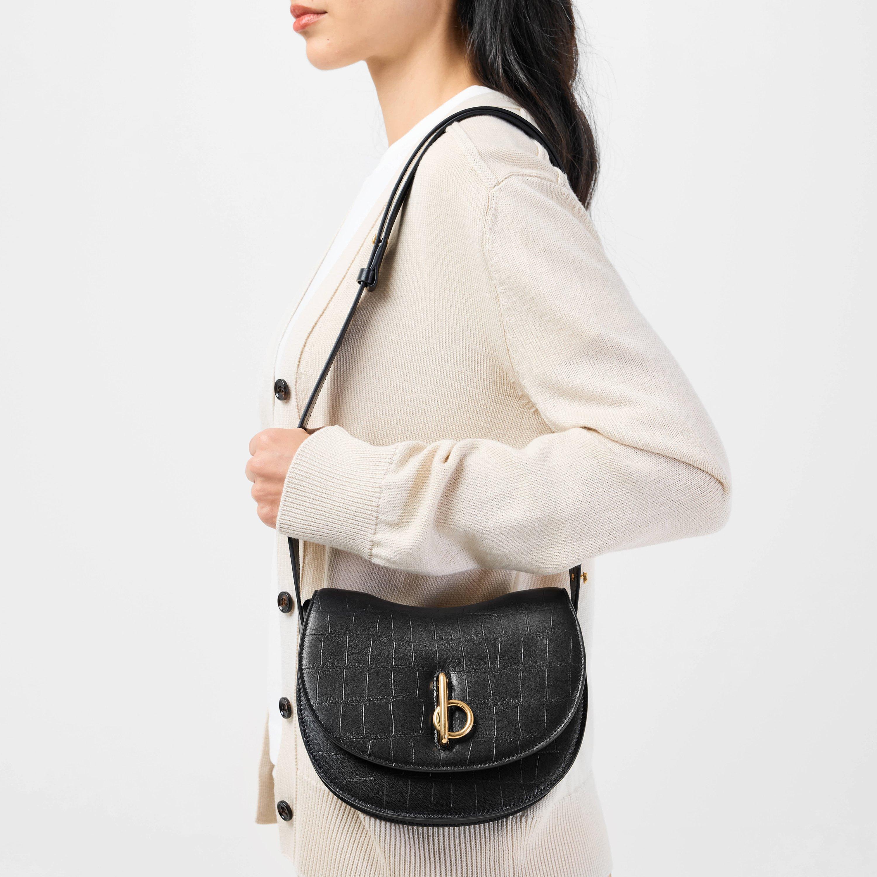 Black - Burberry - Small Rocking Horse Shoulder Bag - 2