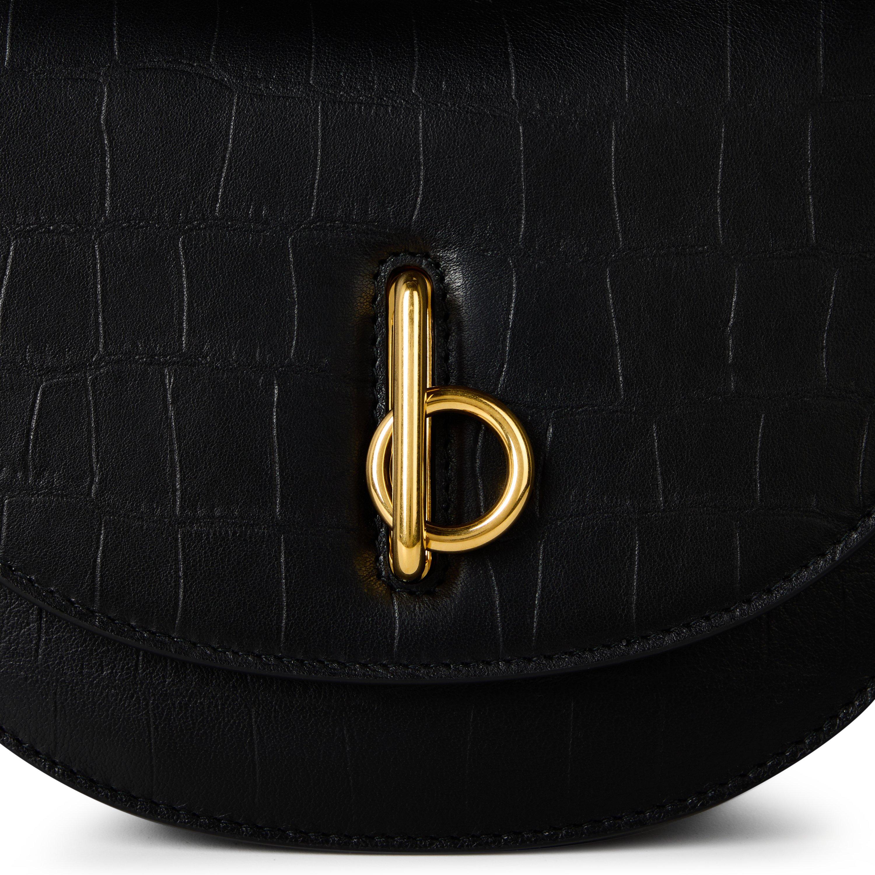 Black - Burberry - Small Rocking Horse Shoulder Bag - 4