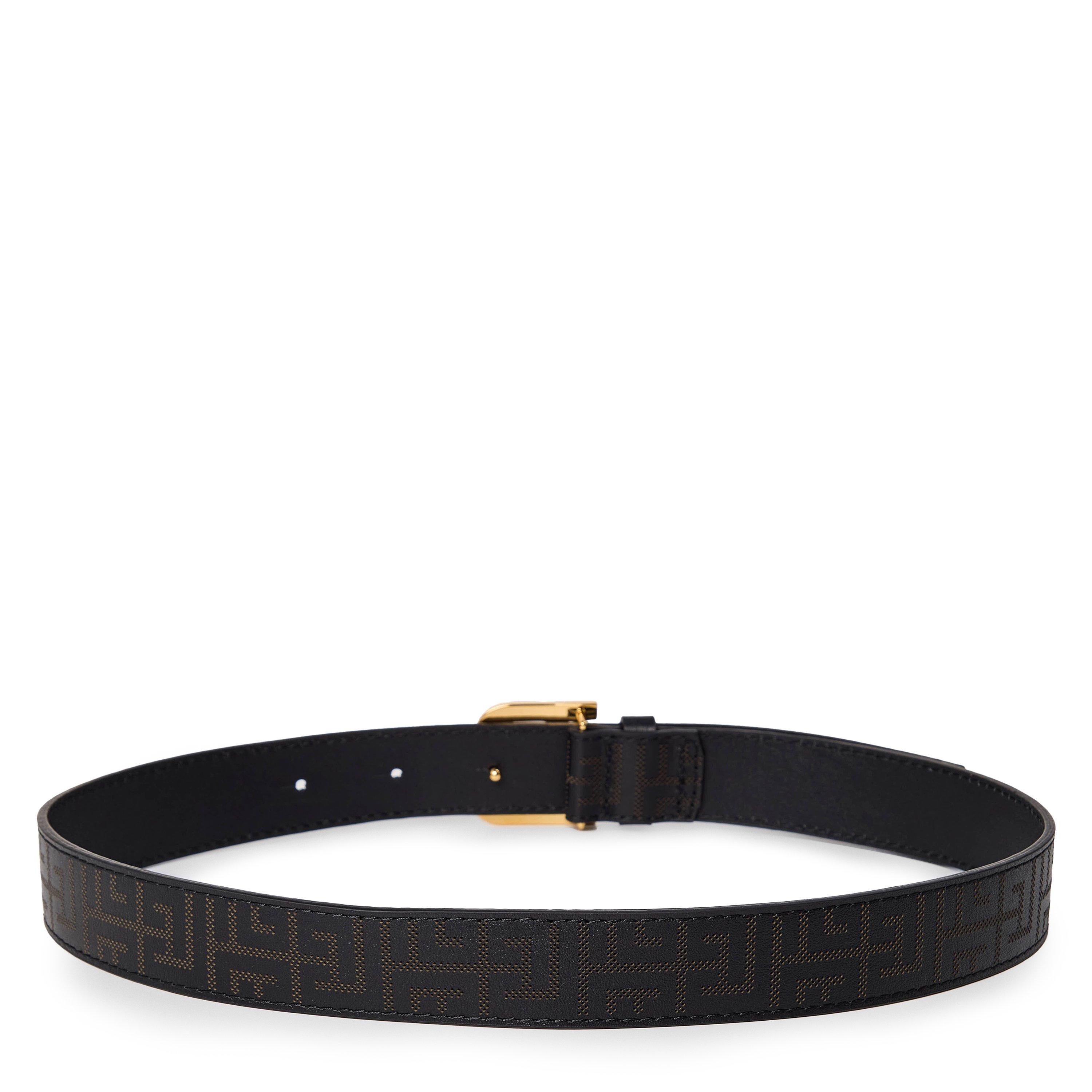 Blk/Gld 930OR - Balmain - Juniors' Leather Logo Belt - 2