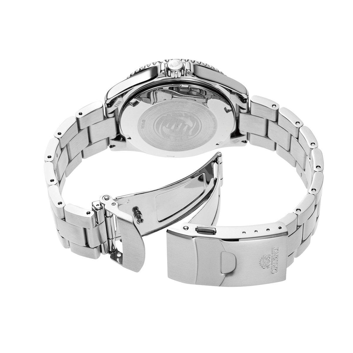 Black/Silver - Orient - Orient Mako III Automatic Stainless Steel Bracelet Men’s Watch - 3