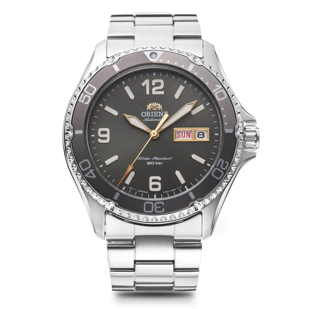 Orient Men's Mako Iii Automatic Stainless Steel Bracelet ’S Watch - Grey/Silver