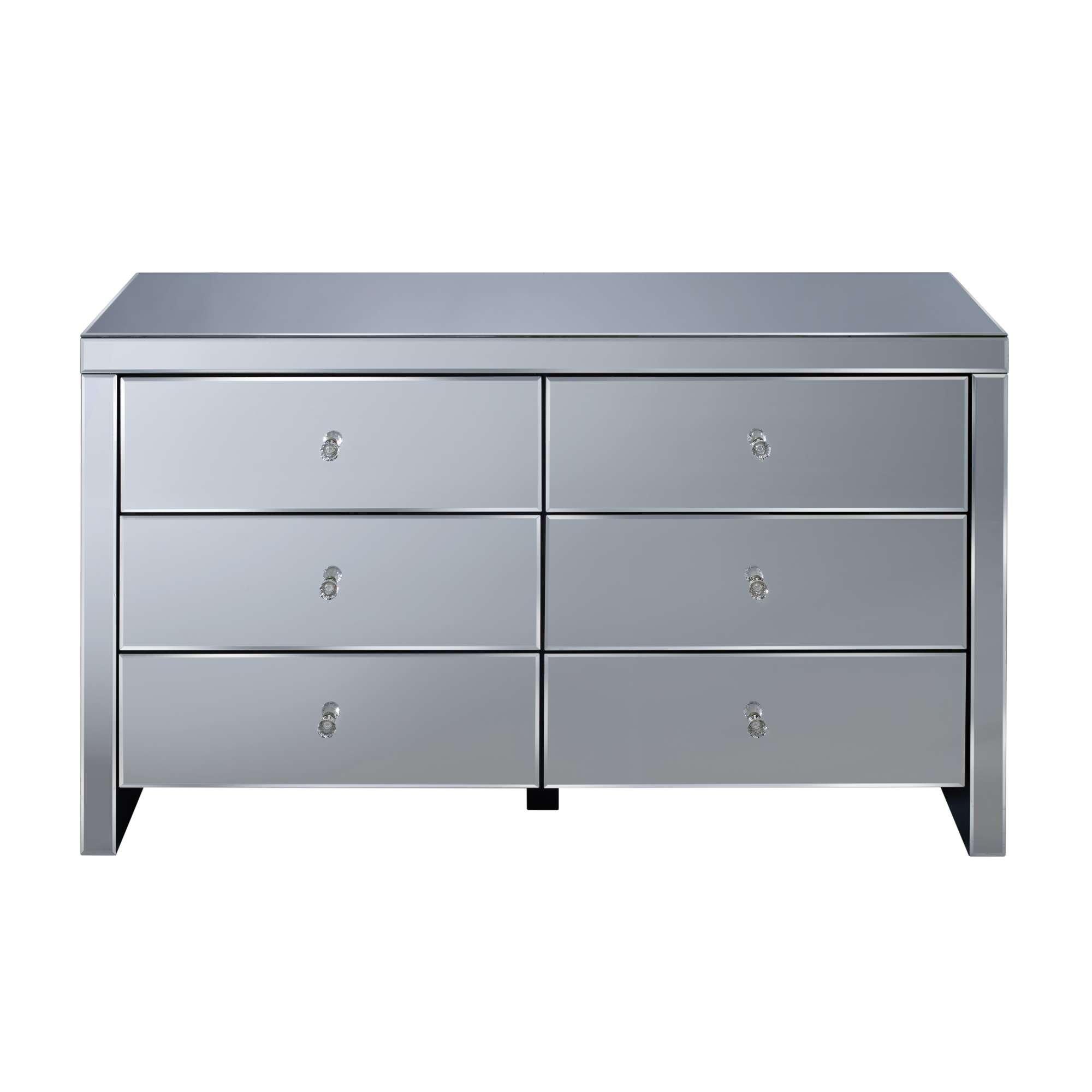 Glass - Birlea - Seville 6 Drawer Chest - 13