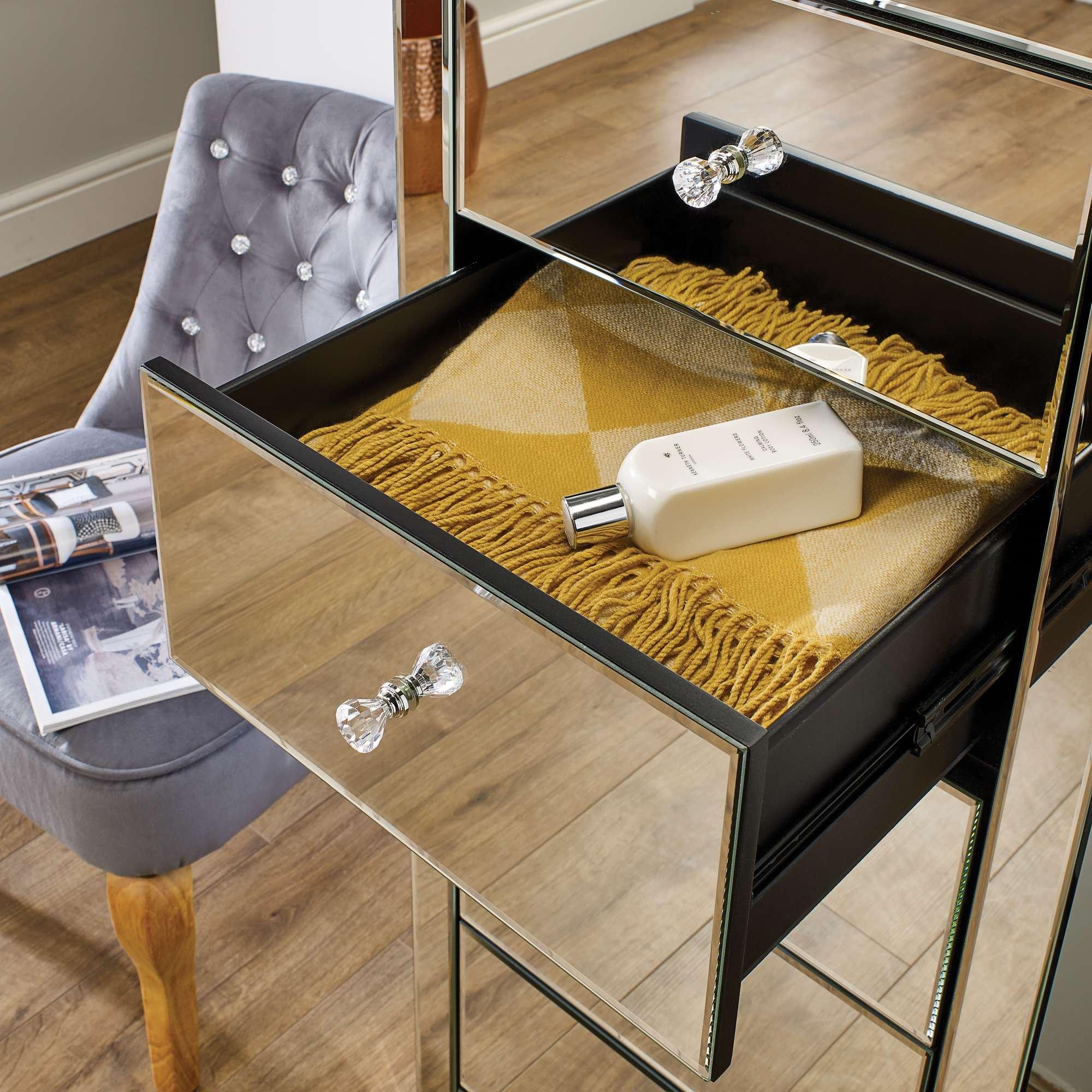 Glass - Birlea - Seville 4 Drawer Chest - 7