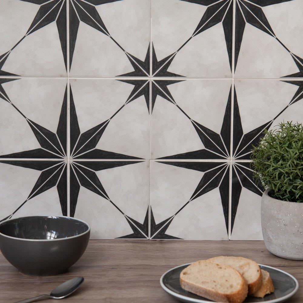 Quadrostyle  Premium Wall & Tile Stickers Astra Black - 0.27 SQM