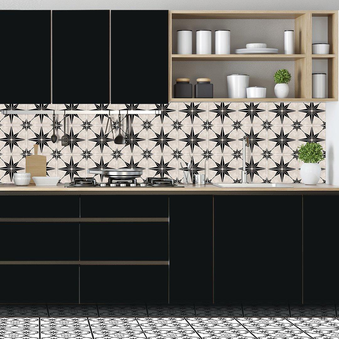 Black - Quadrostyle - Premium Wall & Tile Stickers Astra Black - 5