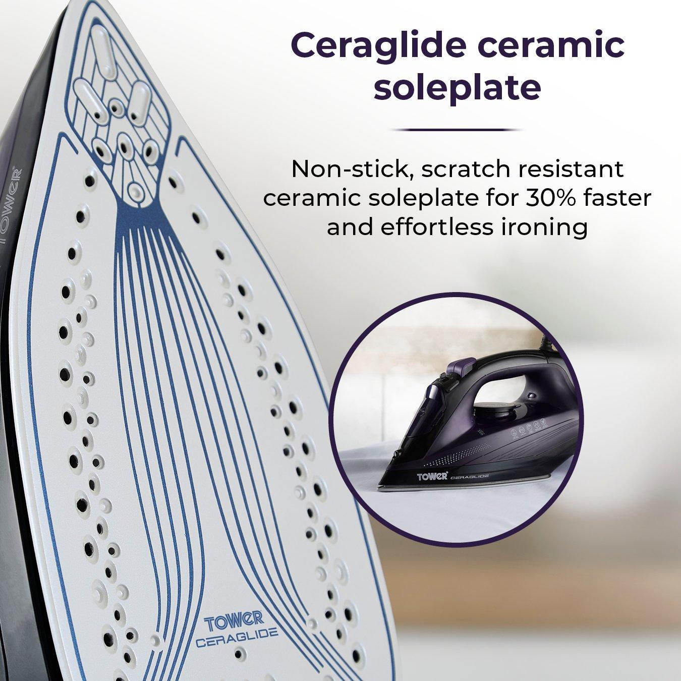 Purple - Tower - 2600W Steam Iron - 5