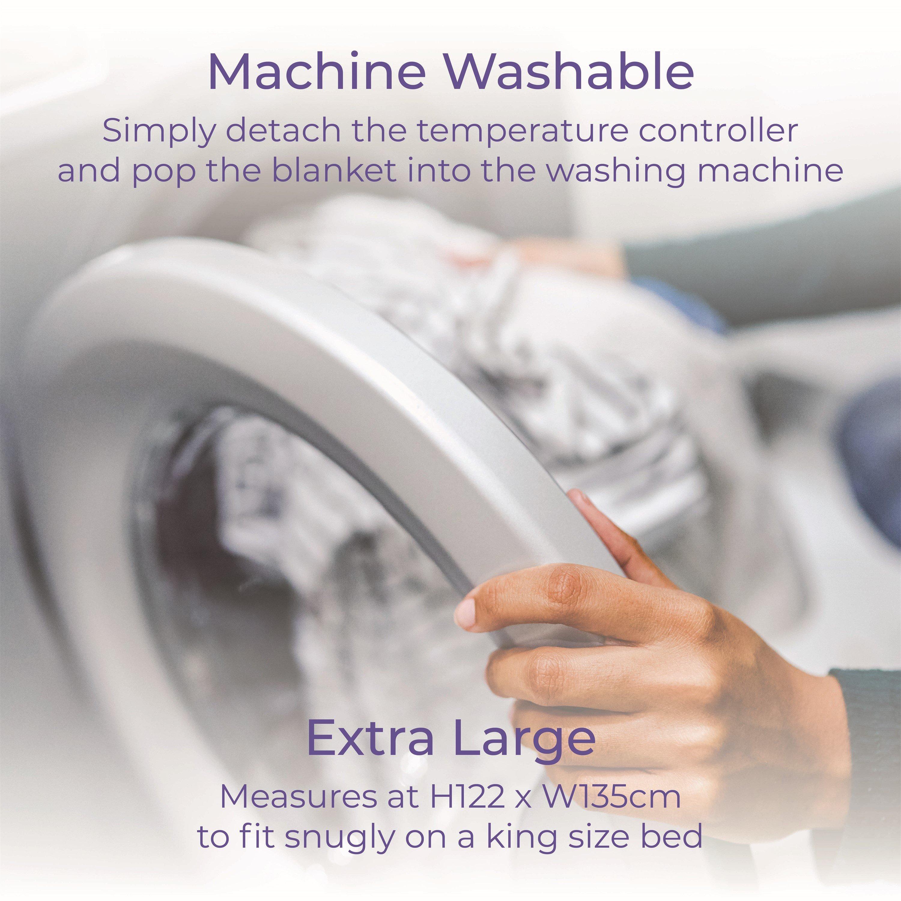 White - Carmen - Kingsize Heated Under Blanket 120x130cm 1 Controll - 6