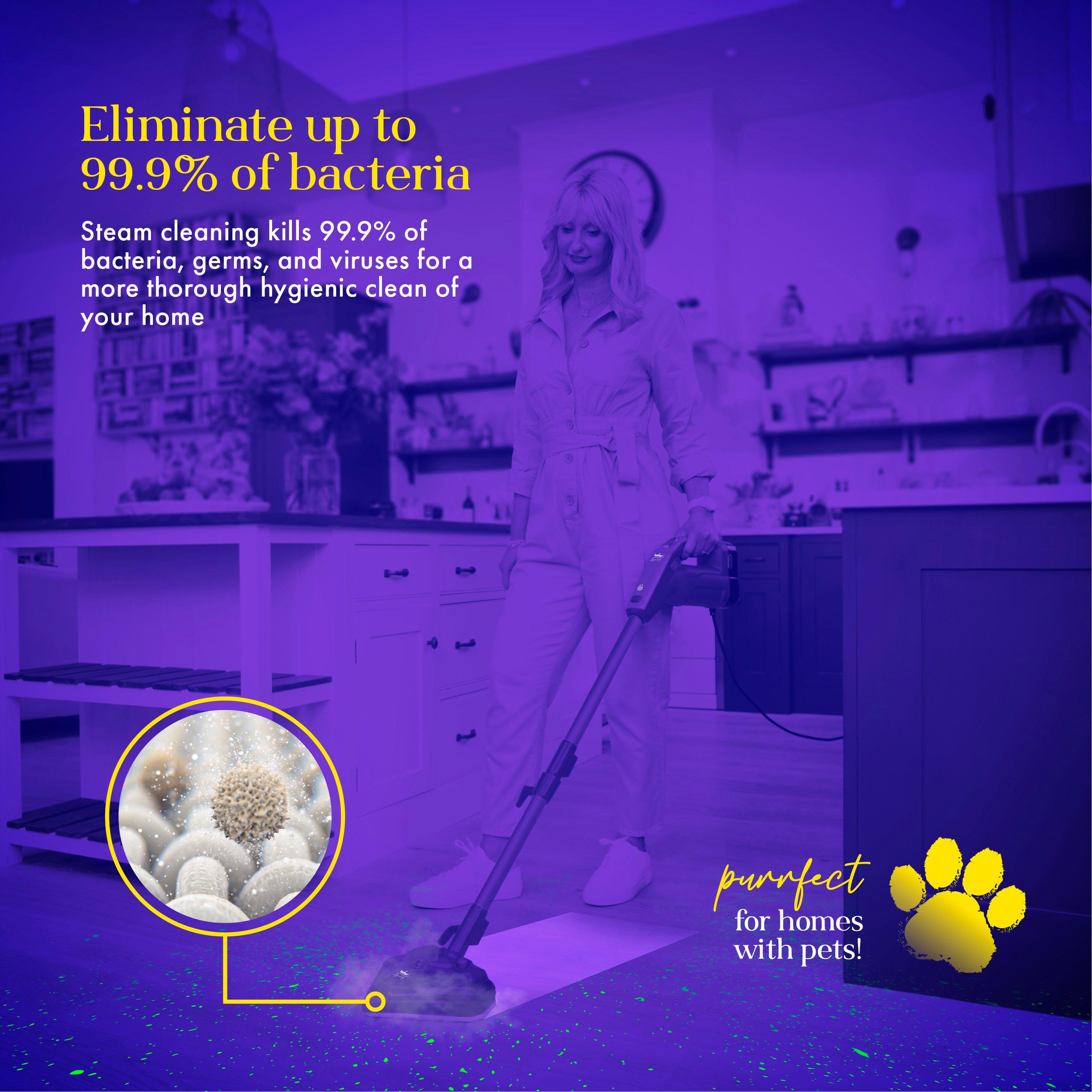 Pink - Swan - Lynsey Queen of Clean 16-in-1 Steam Mop - 5