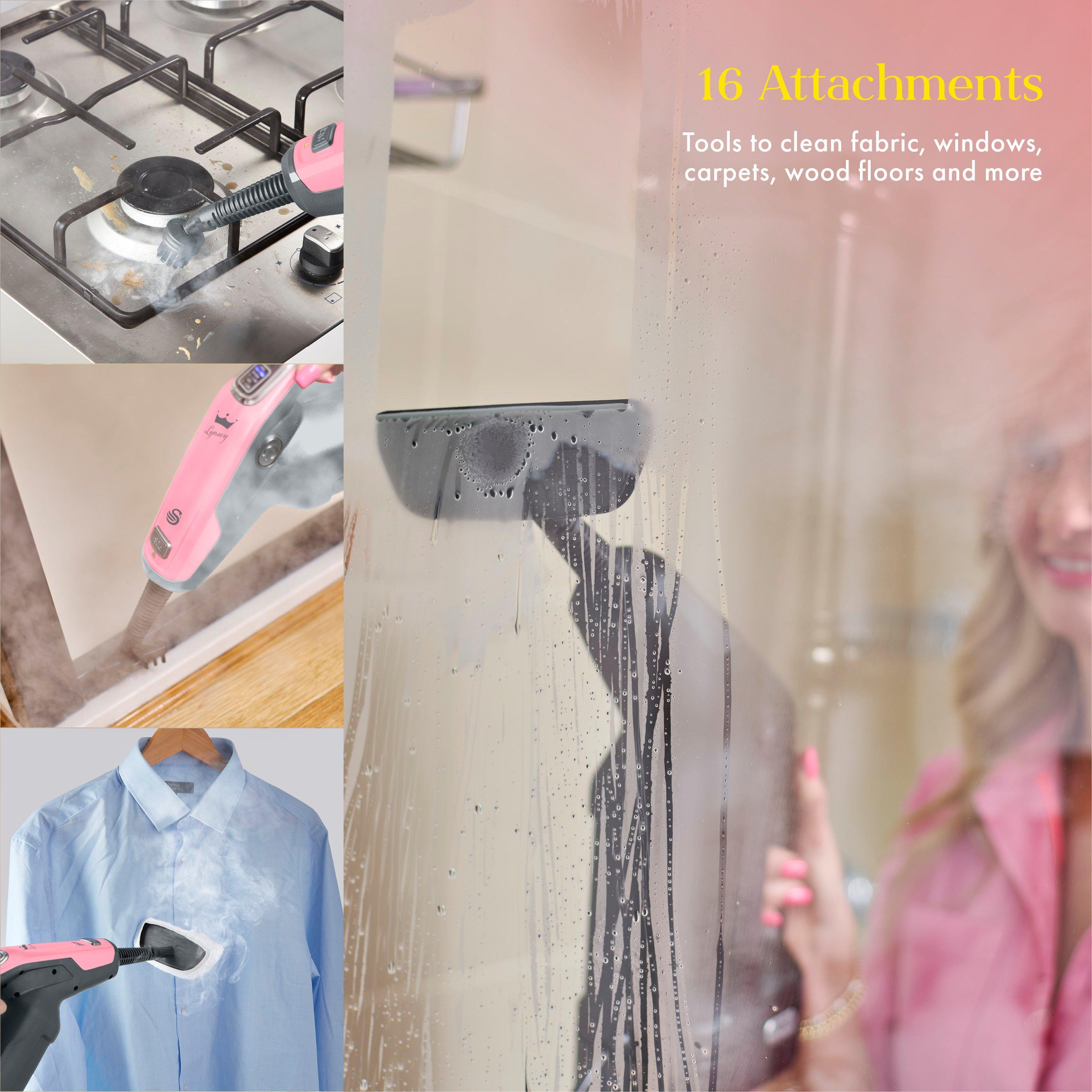 Pink - Swan - Lynsey Queen of Clean 16-in-1 Steam Mop - 7