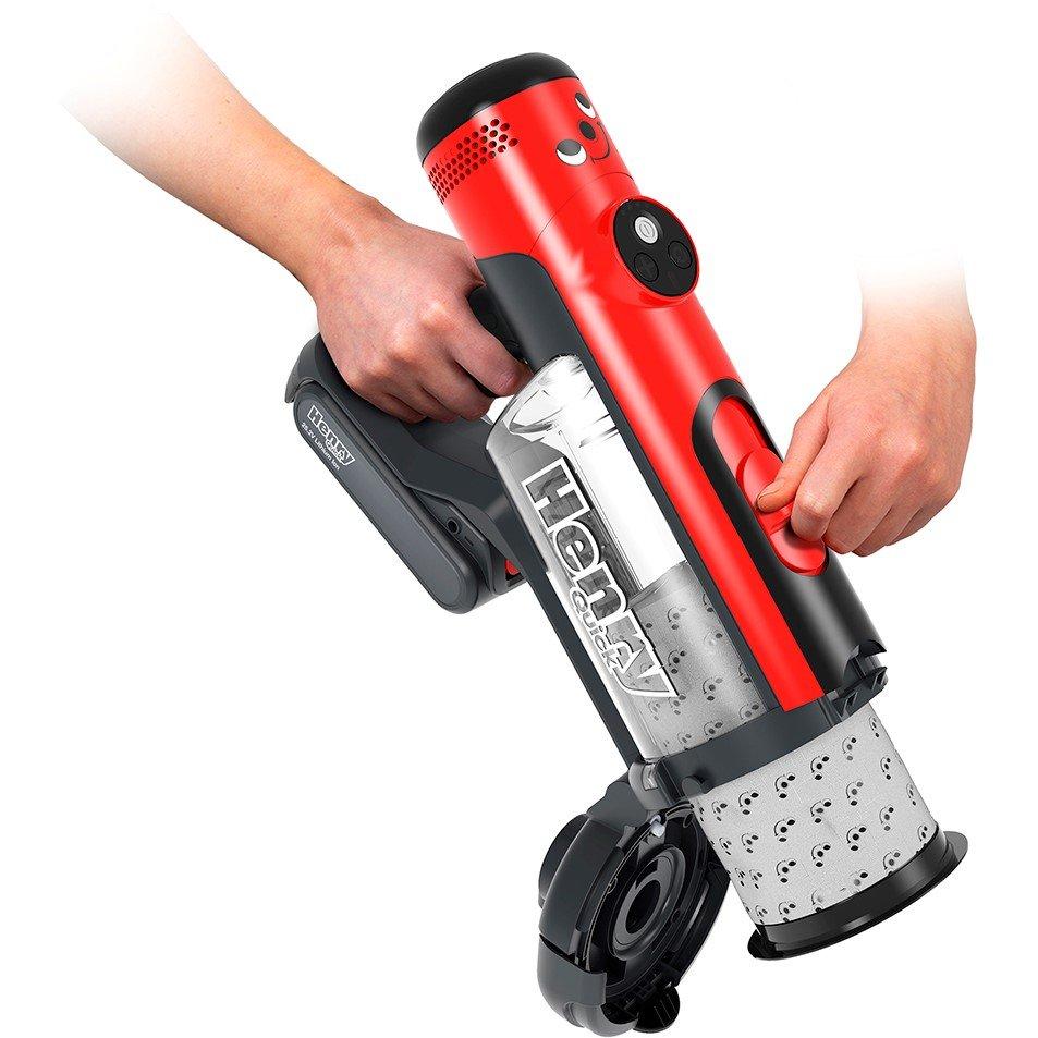 Red - Numatic - Henry Quick Cordless V16 Vacuum Cleaner - 12