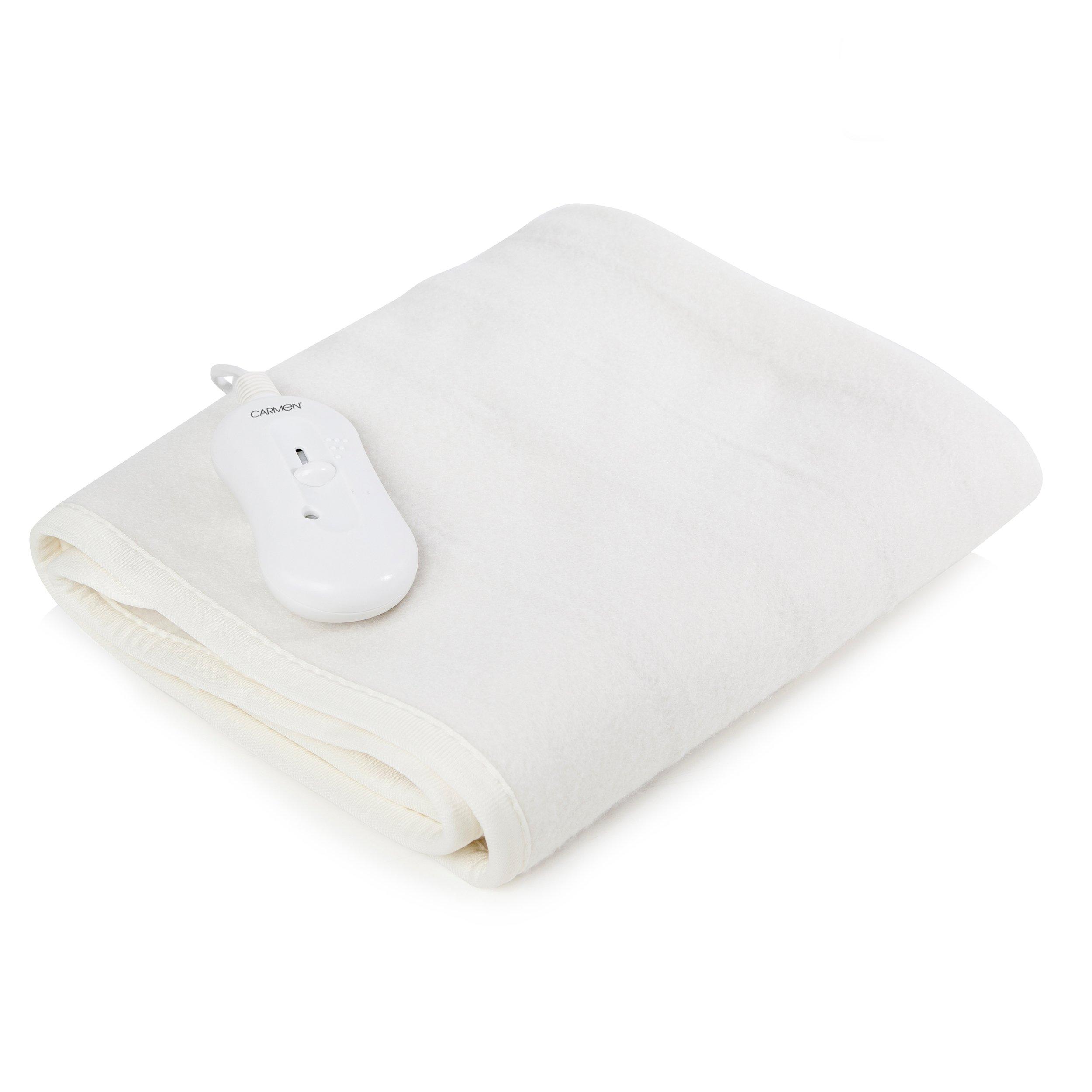 White - Carmen - Full Size Kingsize Heated Under Blanket White - 2