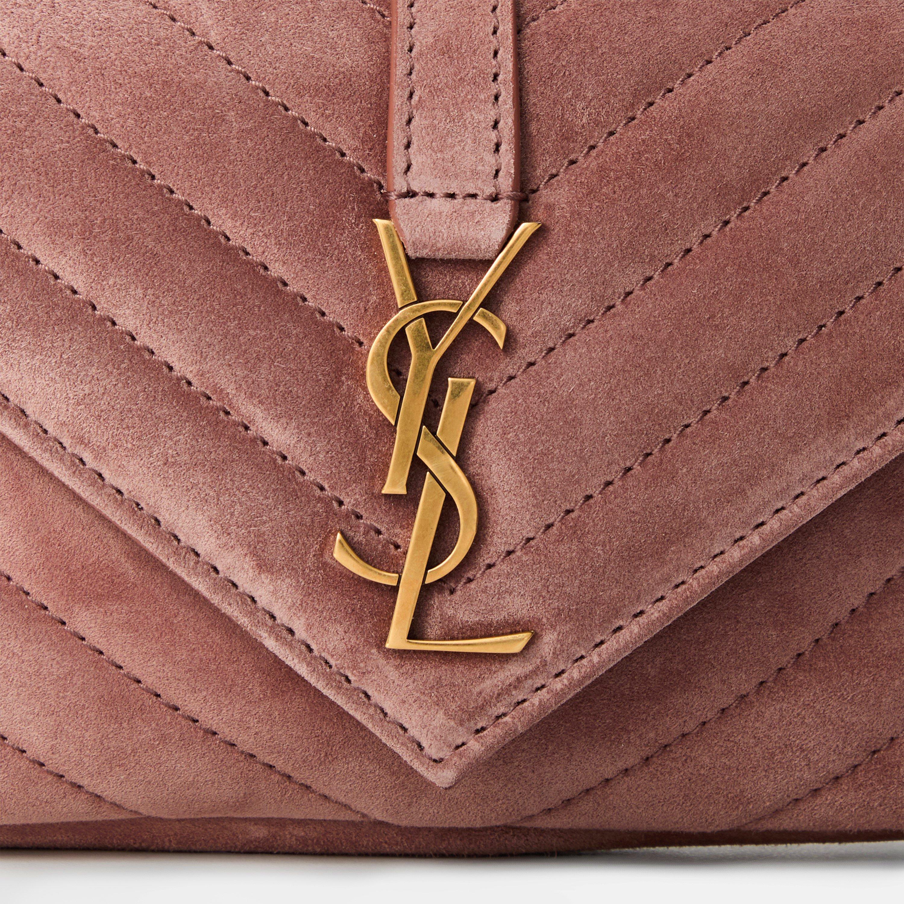 Barely Pink - Saint Laurent - Women's College Mini Cross Body Bag - 4