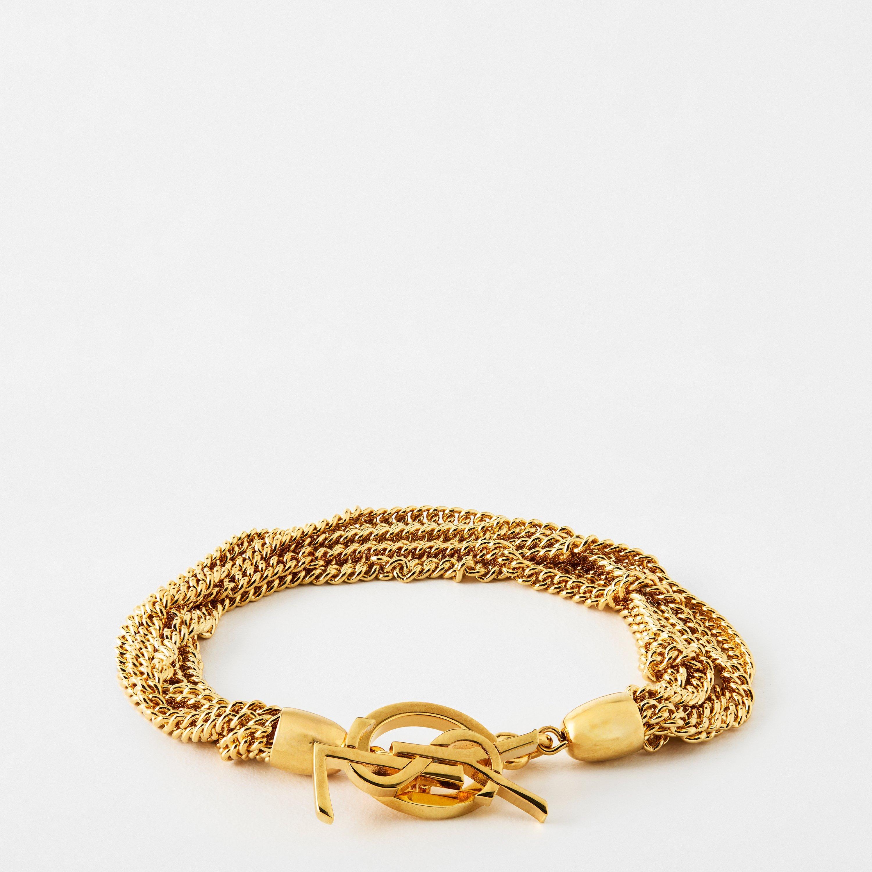 Saint Laurent Women's T-Bar Chain Bracelet