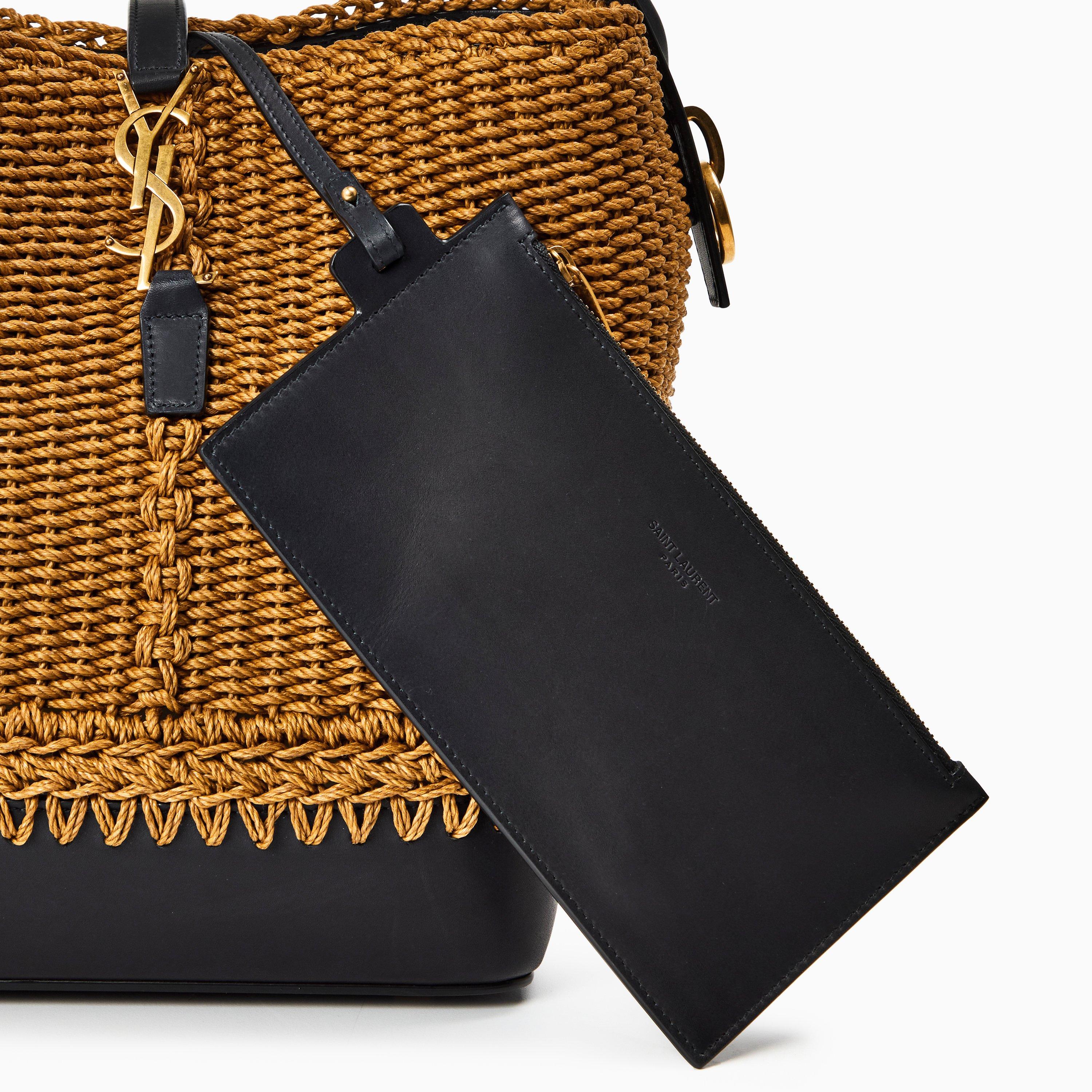 Natural Brown - Saint Laurent - Women's Raffia Bucket Bags - 4