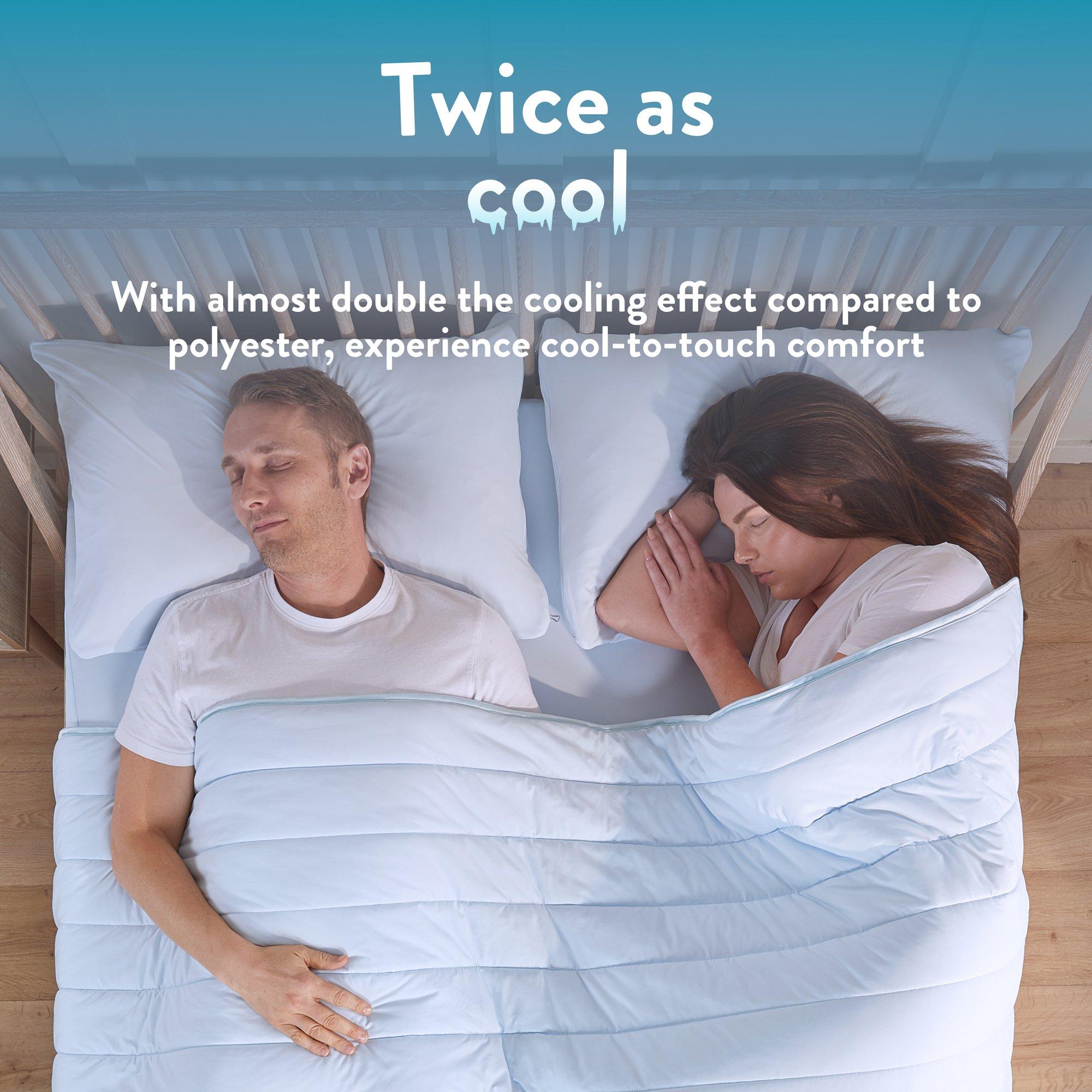 Blue - Slumberdown - Ultracool Nylon Summer Duvet - 2