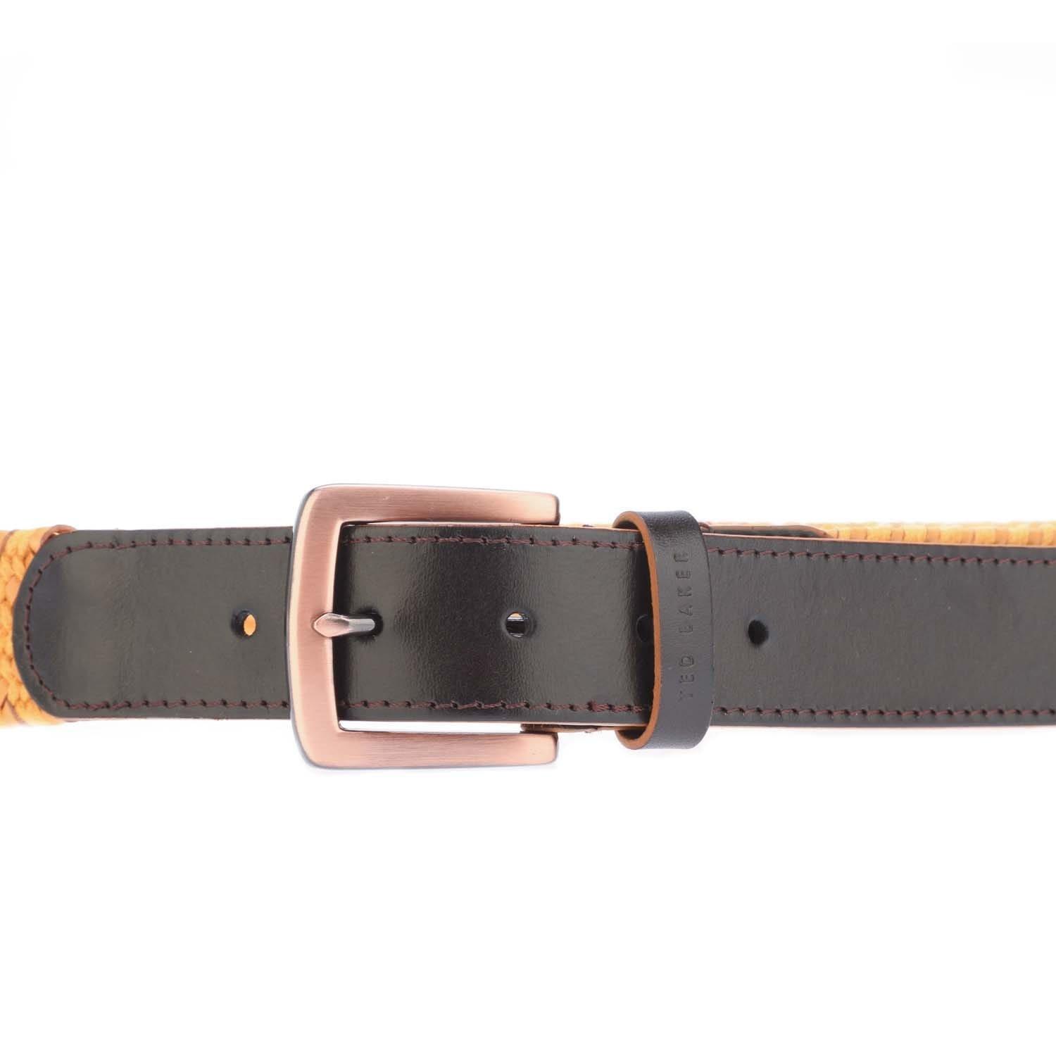 Mustard - Ted Baker - Galan Leather Woven Belt - 2