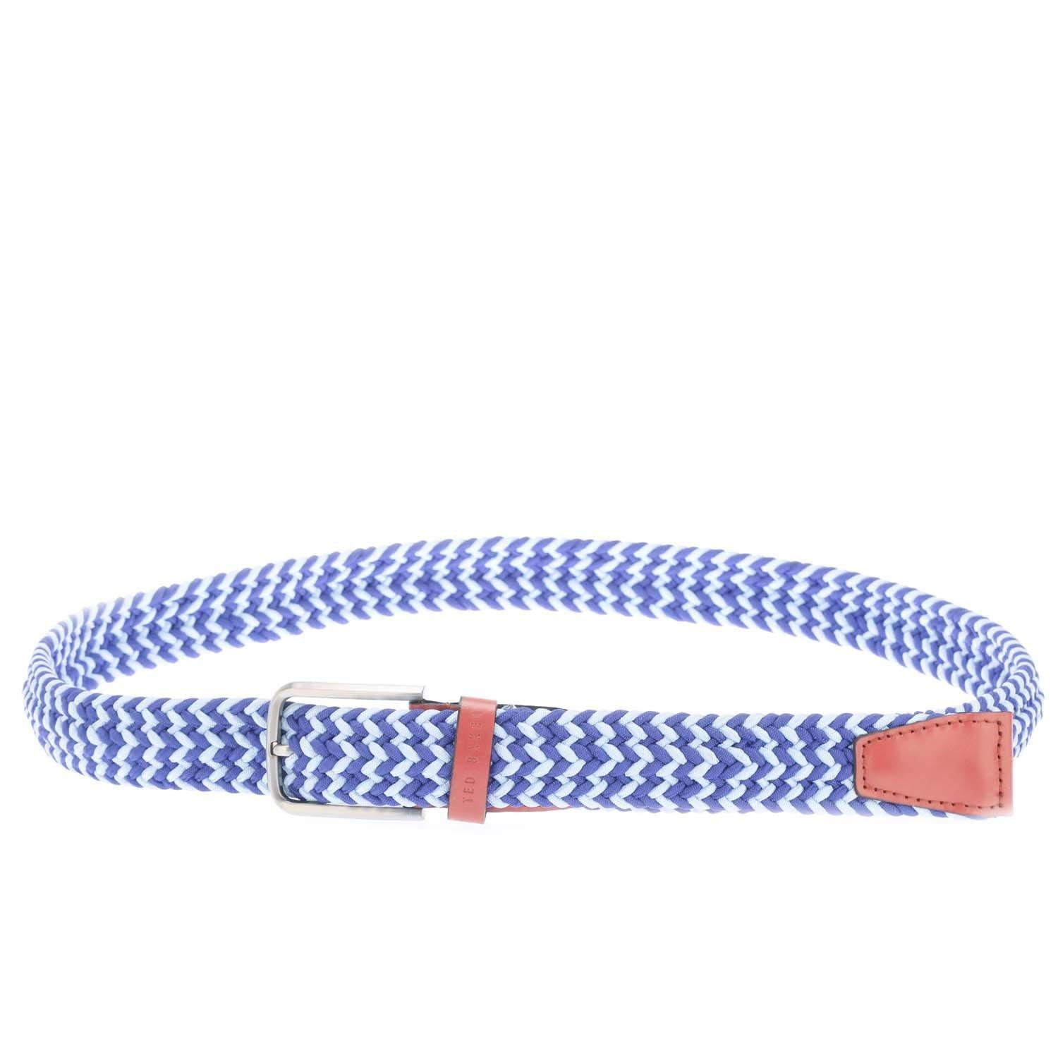 Blue - Ted Baker - Callen Woven Elastic Belt - 1