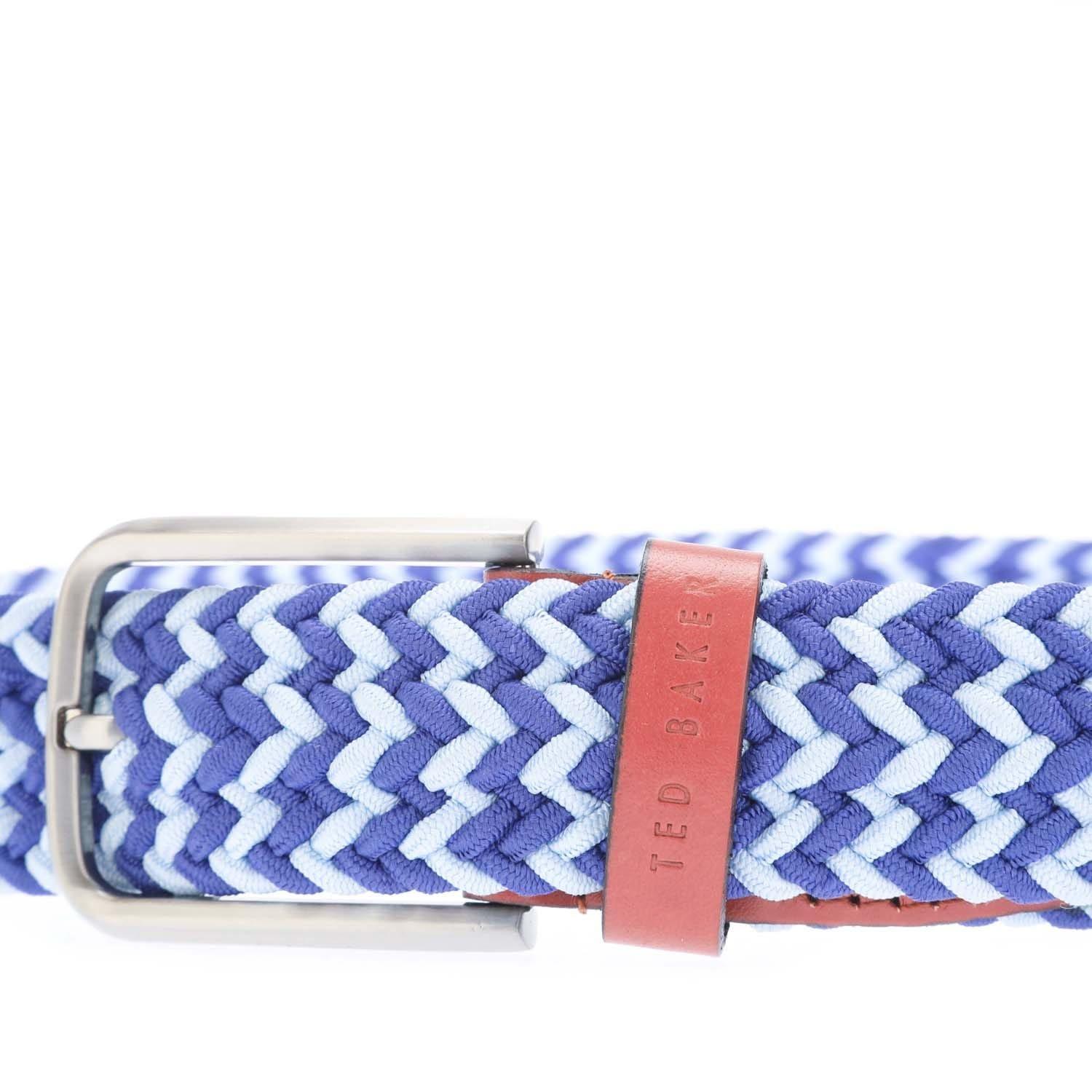 Blue - Ted Baker - Callen Woven Elastic Belt - 2