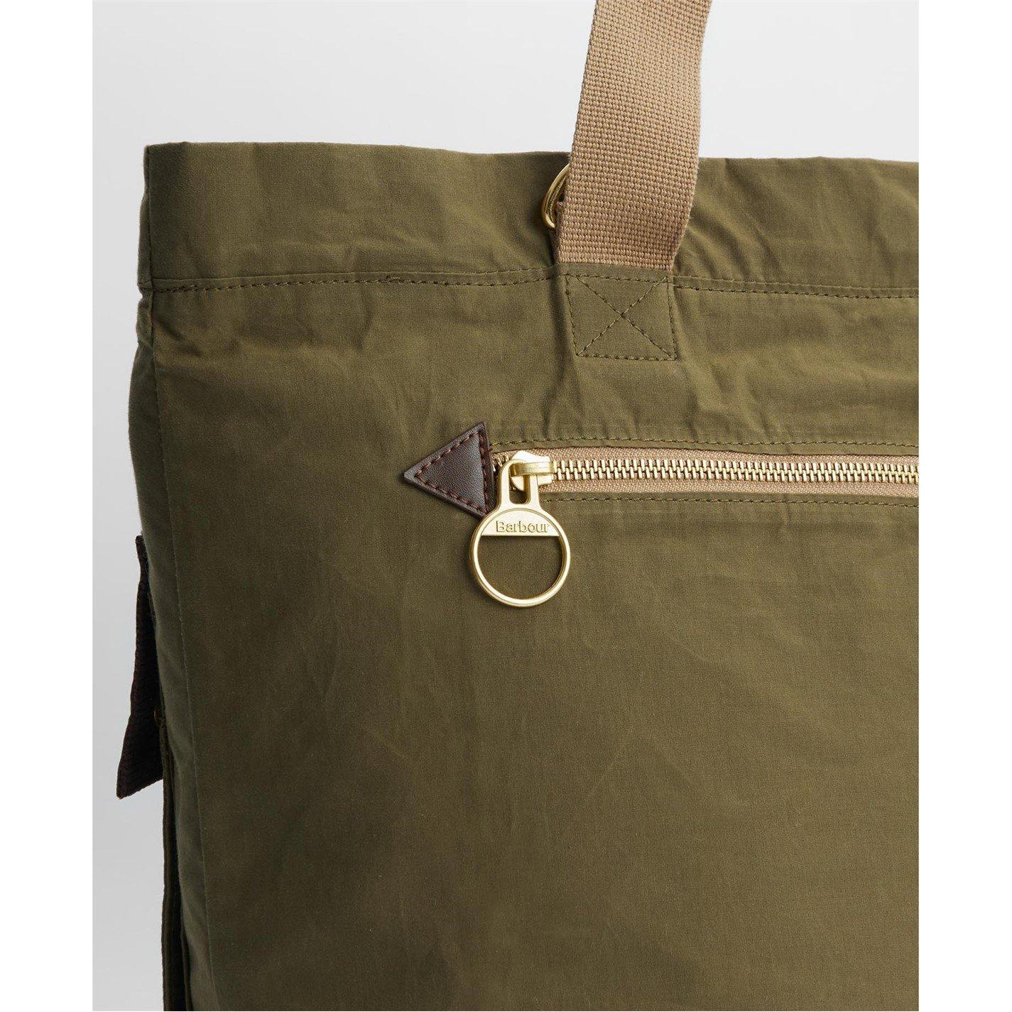 Dusky Green - Barbour - Transport Carry-All Tote Bag - 6