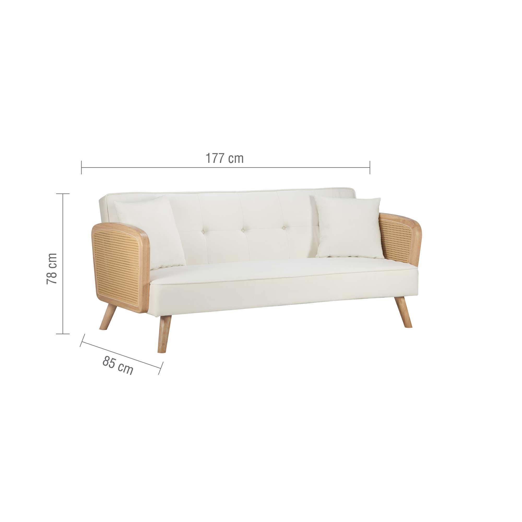 White & Oak - Birlea - Mila Sofa Bed - 15